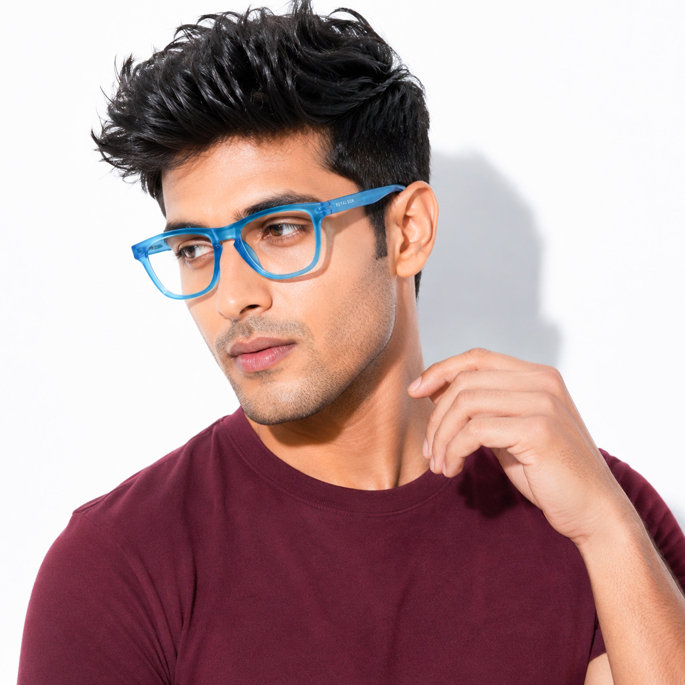ROYAL SON Stylish Blue Cut Specs For Men Women - SF-RS2020-C12