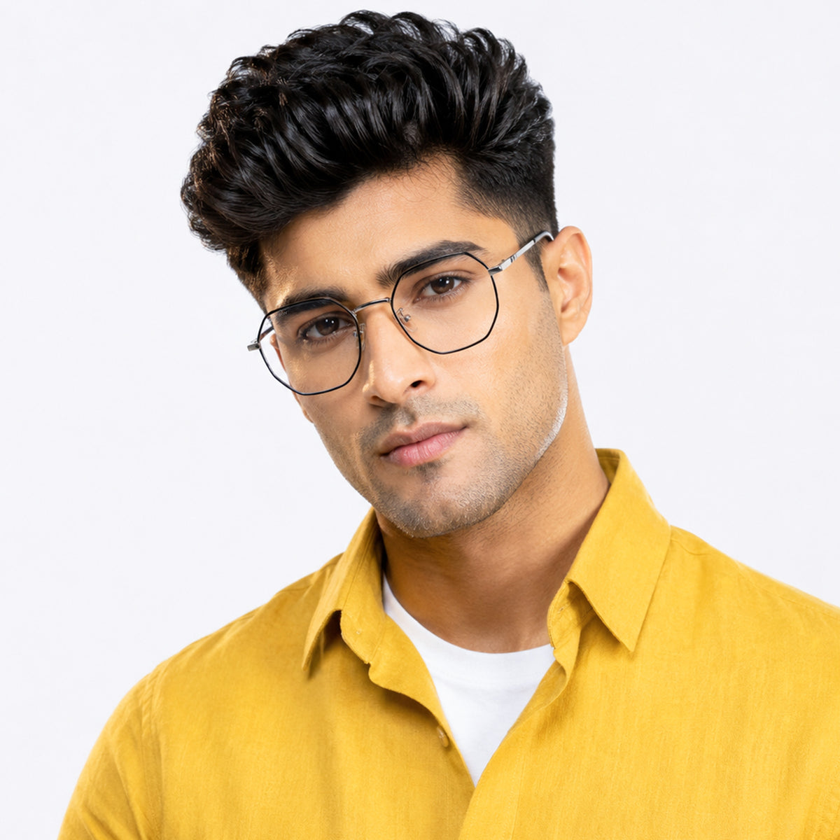 Royal Son Hexagonal Blue Ray Cut Men Women Eye Glasses - SF0019-C2