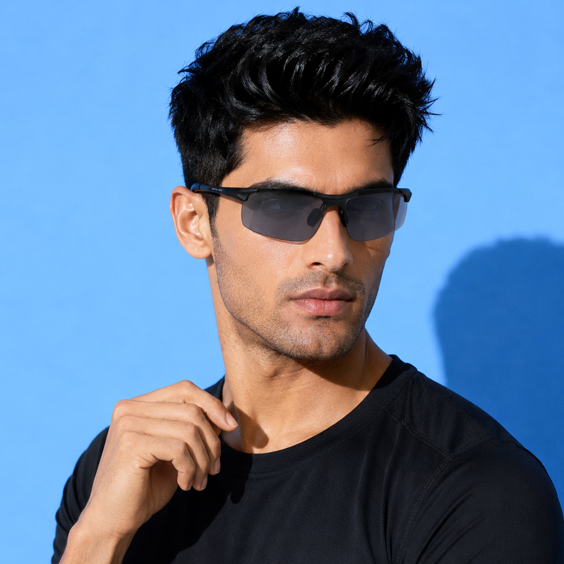 Royal Son Wrap-Around Polarized Men Sunglasses - CHI0094-C5