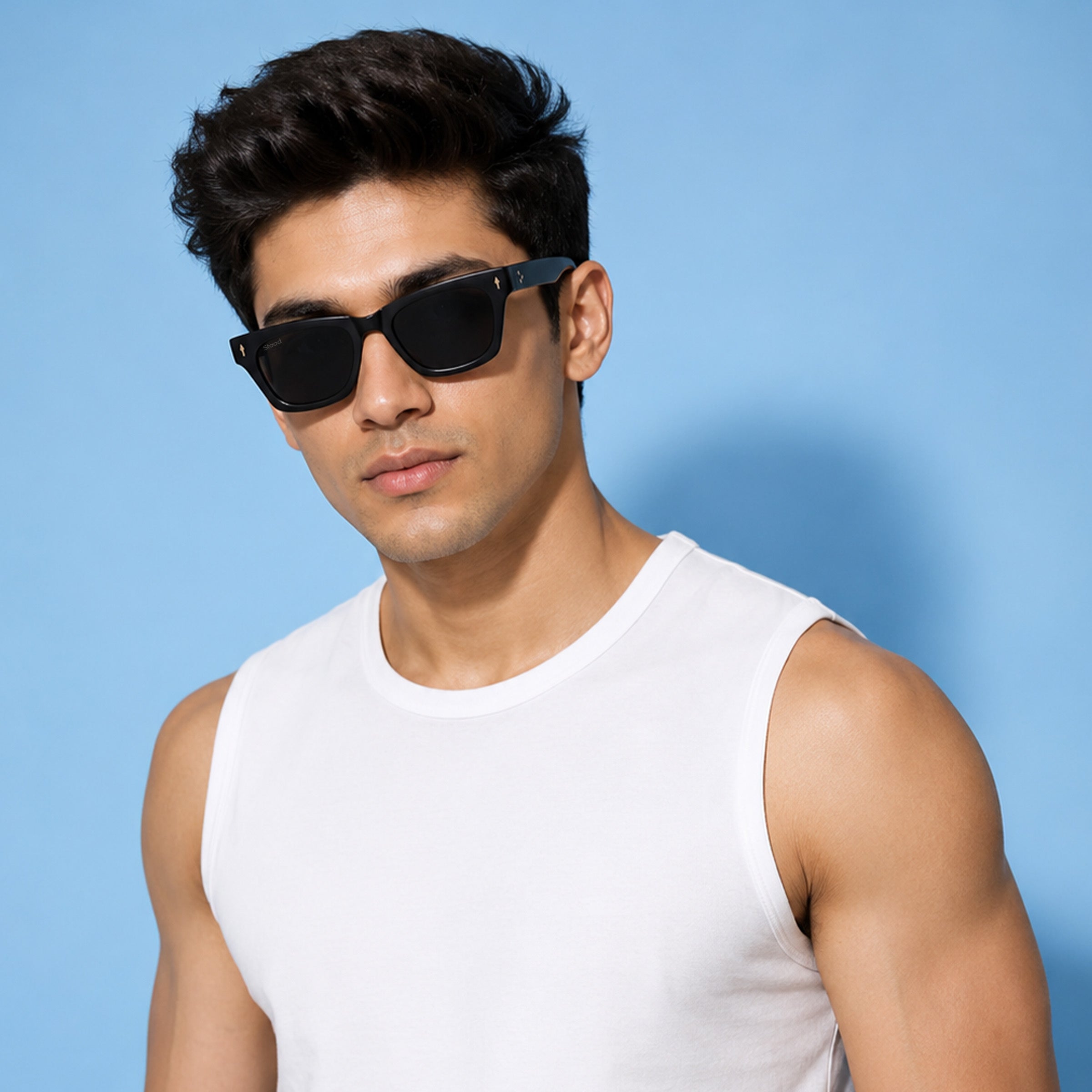 Stood Cat Eye Square Black UV Protection Sunglasses For Men & Women Stylish – SG-STD0027-C1