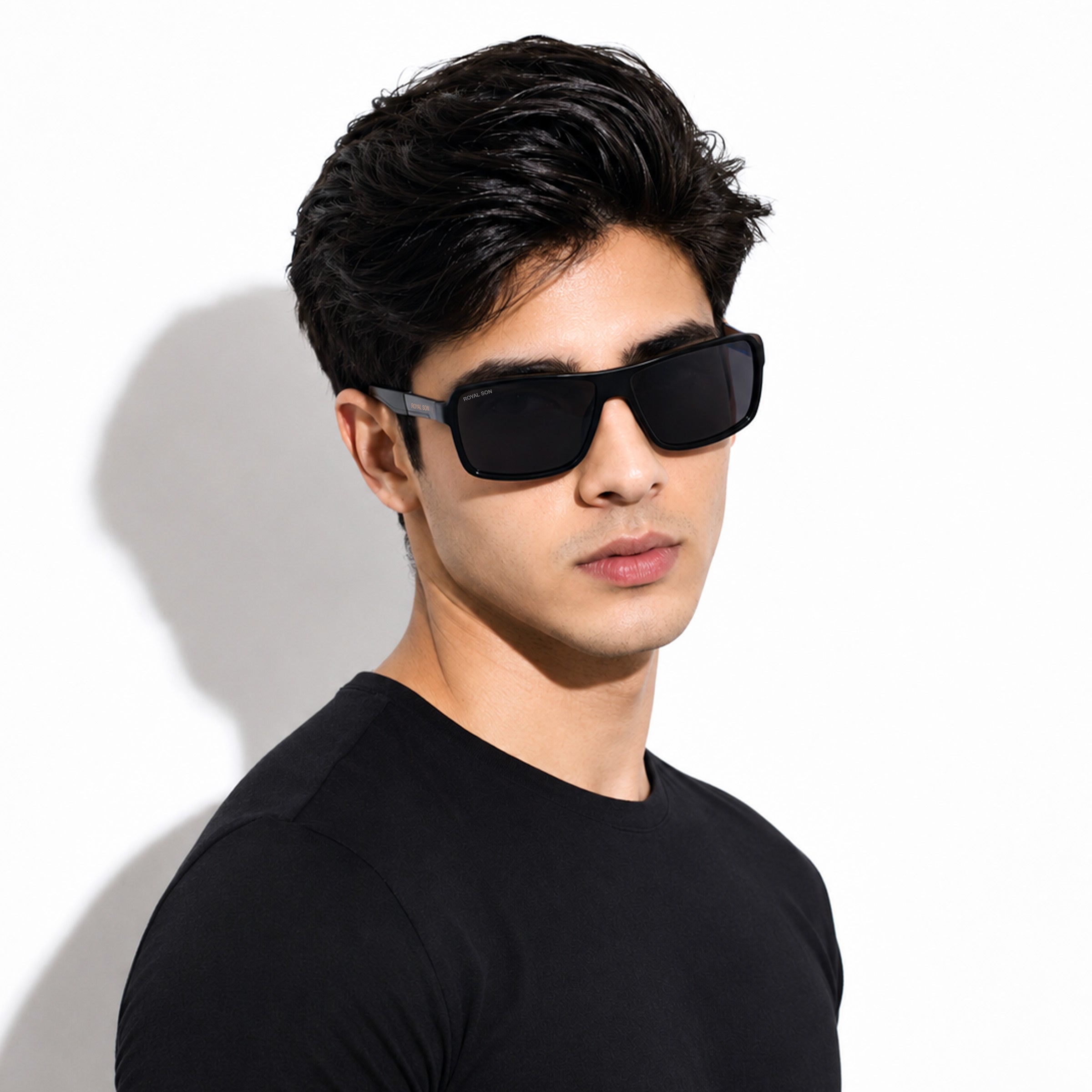 Royal Son Rectangular UV Protection Men Sunglasses - CHI00123-C1