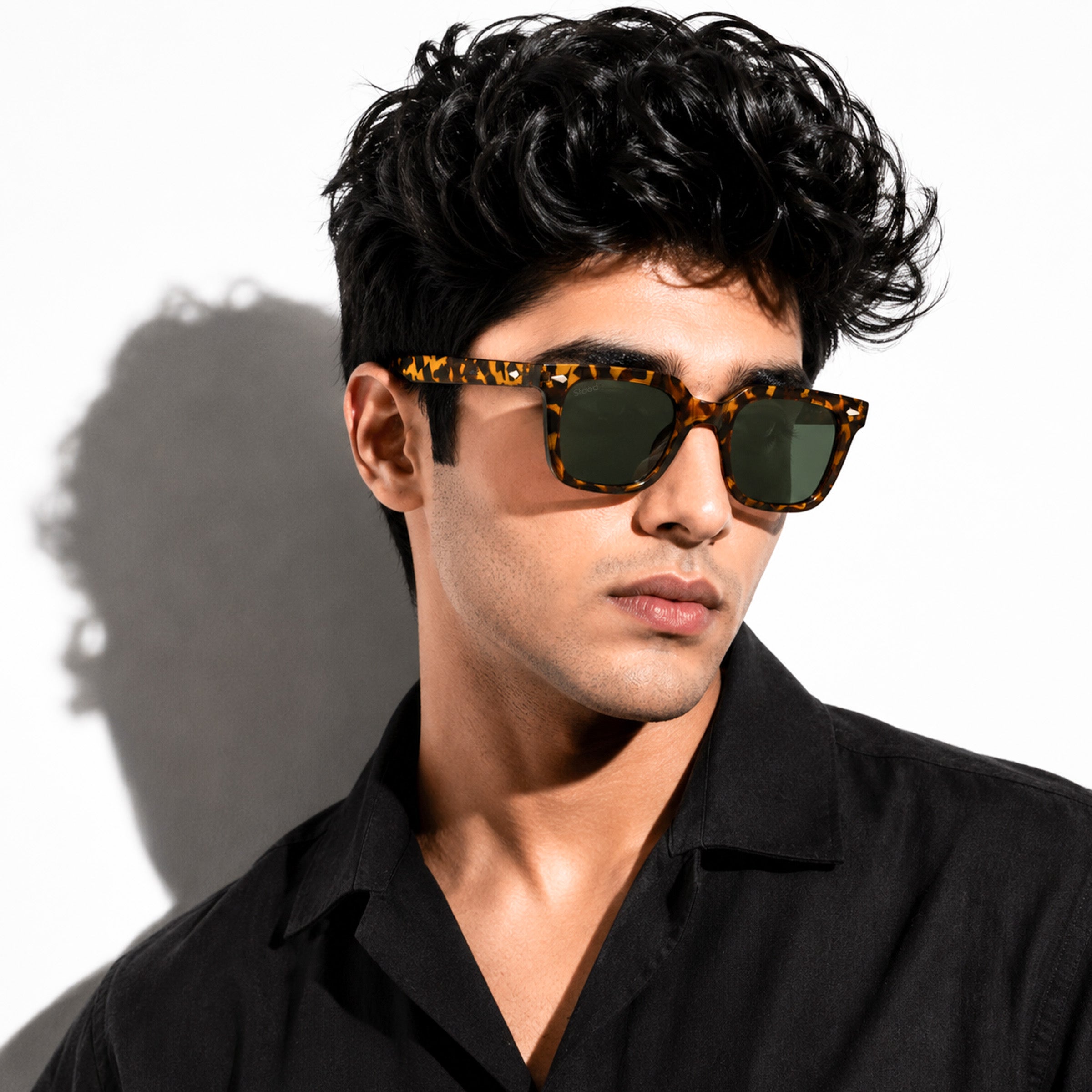 Stood Retro Square Green UV Protection Goggles For Men & Women Sunglasses – SG-STD0013-C3