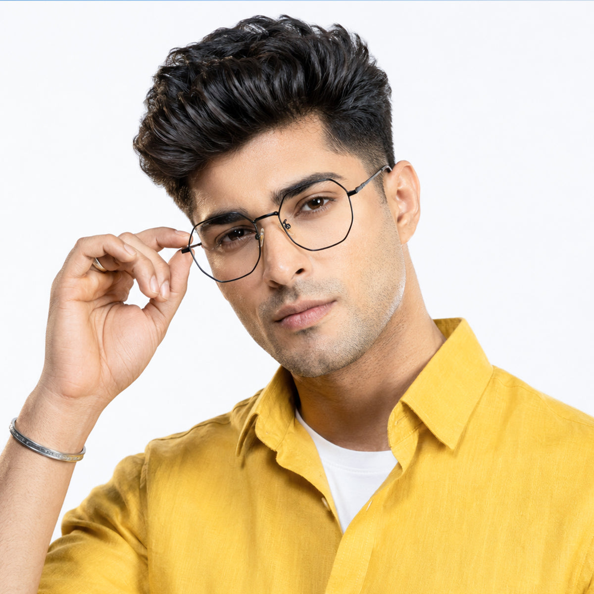 Royal Son Hexagonal Blue Ray Cut Men Women Eye Glasses - SF0019-C1