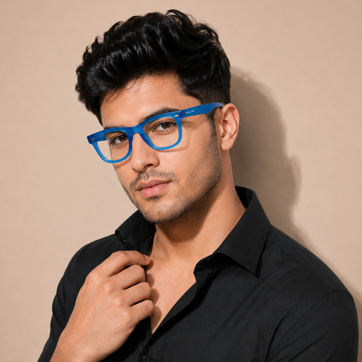 ROYAL SON Stylish Blue Cut Specs For Men Women - SF-RS3030-C12