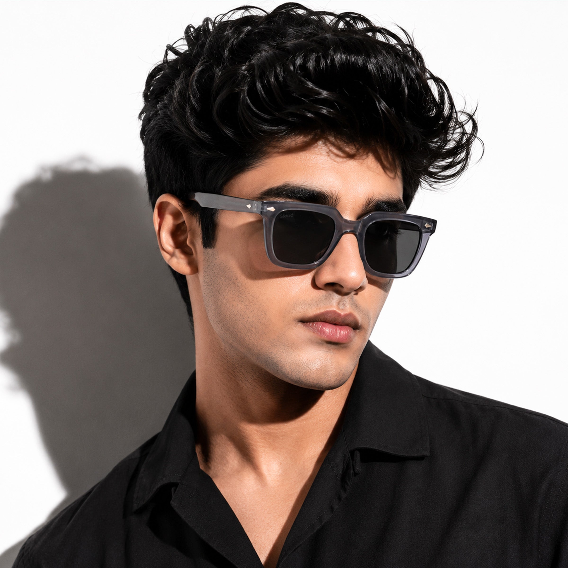 Stood Retro Square Black UV Protection Chashma For Men & Women New Style – SG-STD0013-C2