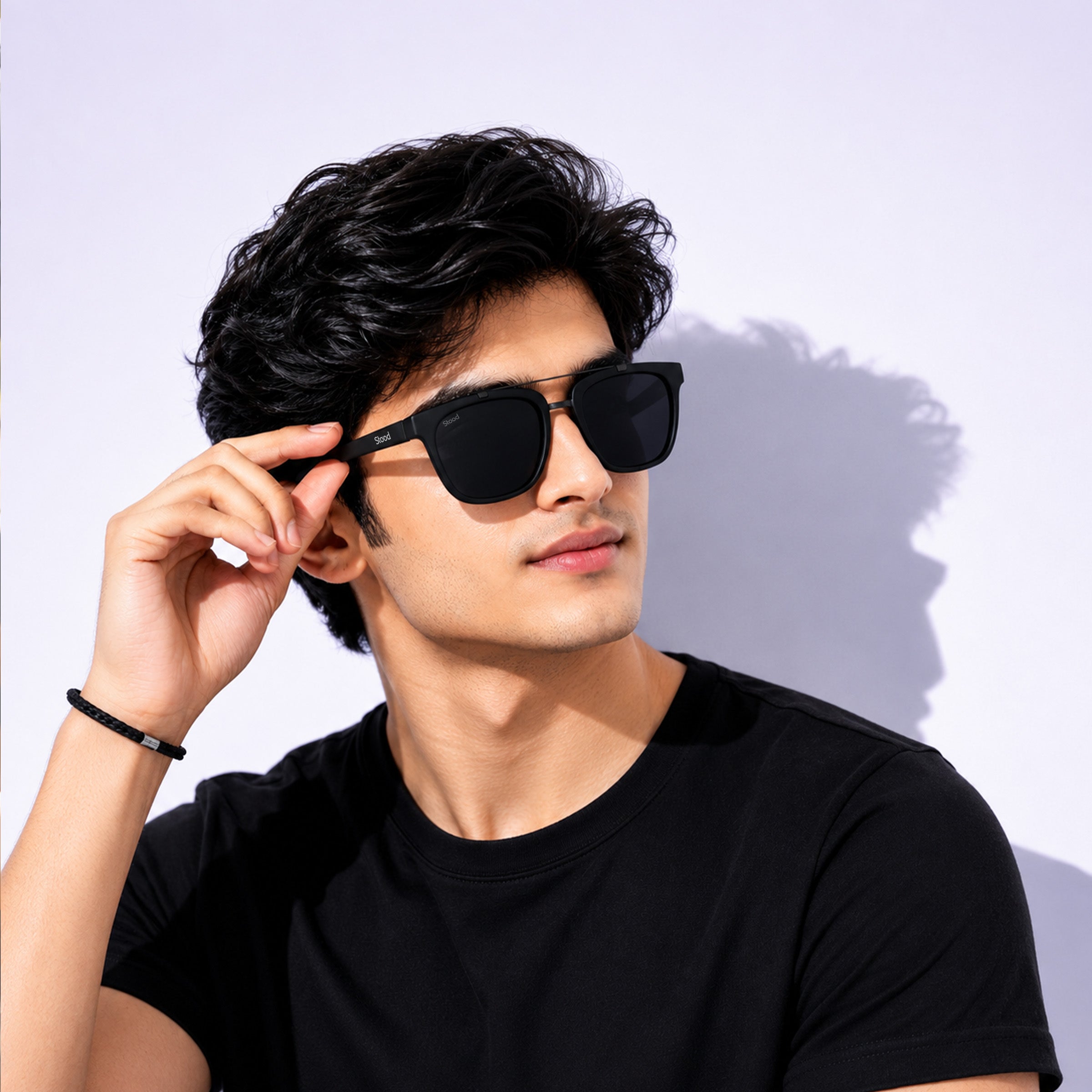 Stood Retro Square Black UV Protection Sunglasses For Men & Women Stylish – SG-STD0021-C1