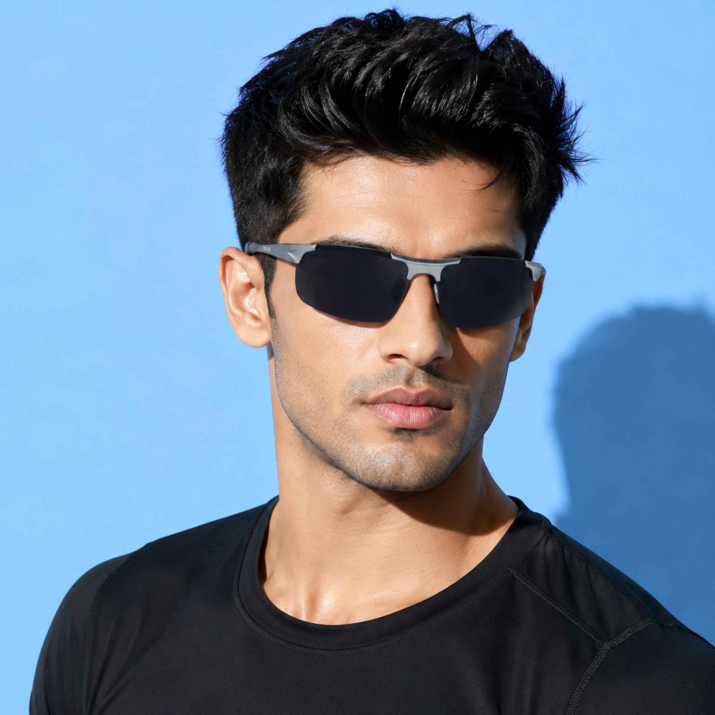 Royal Son Wrap-Around Polarized Men Sunglasses - CHI0094-C2