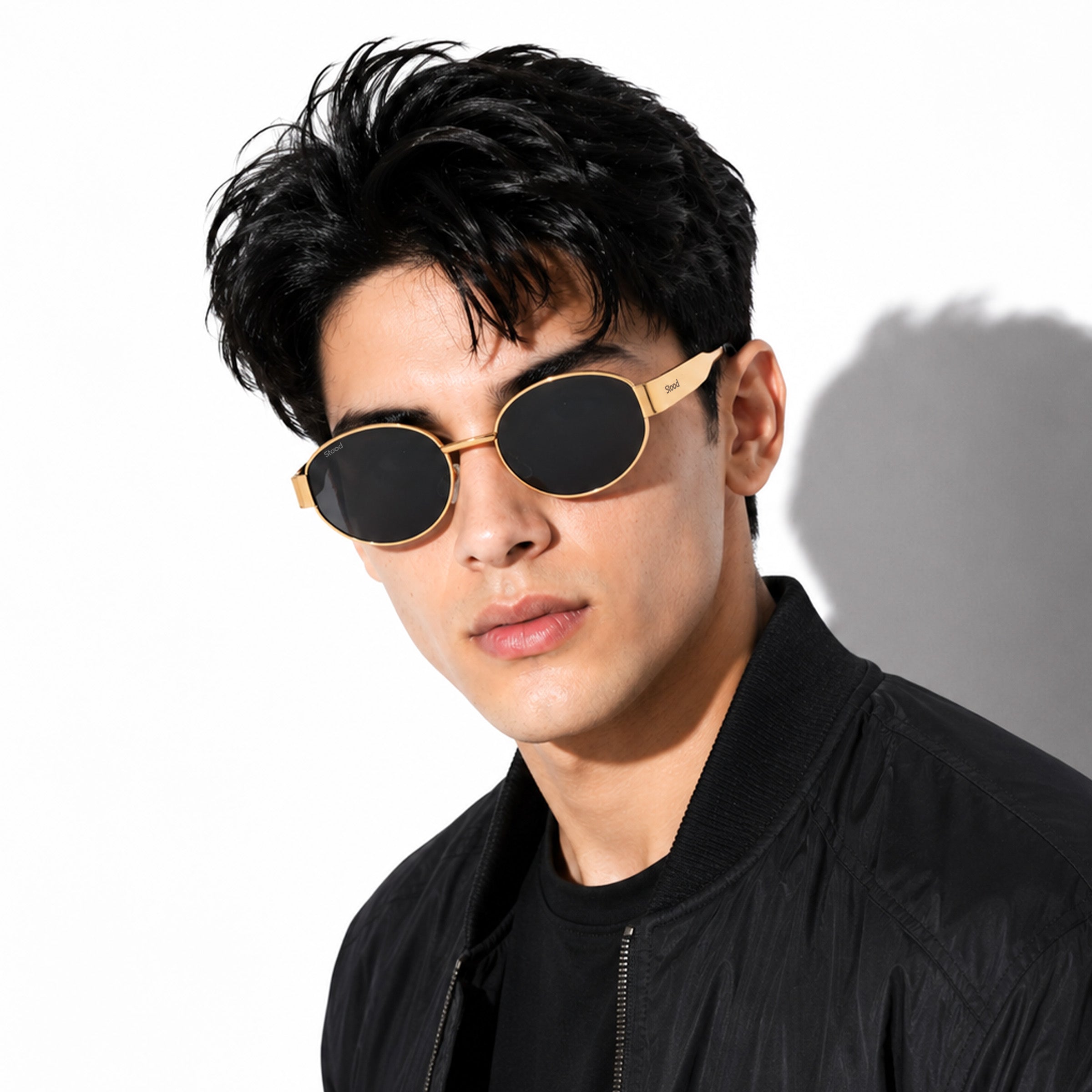 Stood Oval Black Sun Glasses For Men For Men & Women Stylish – SG-STD0023-C3