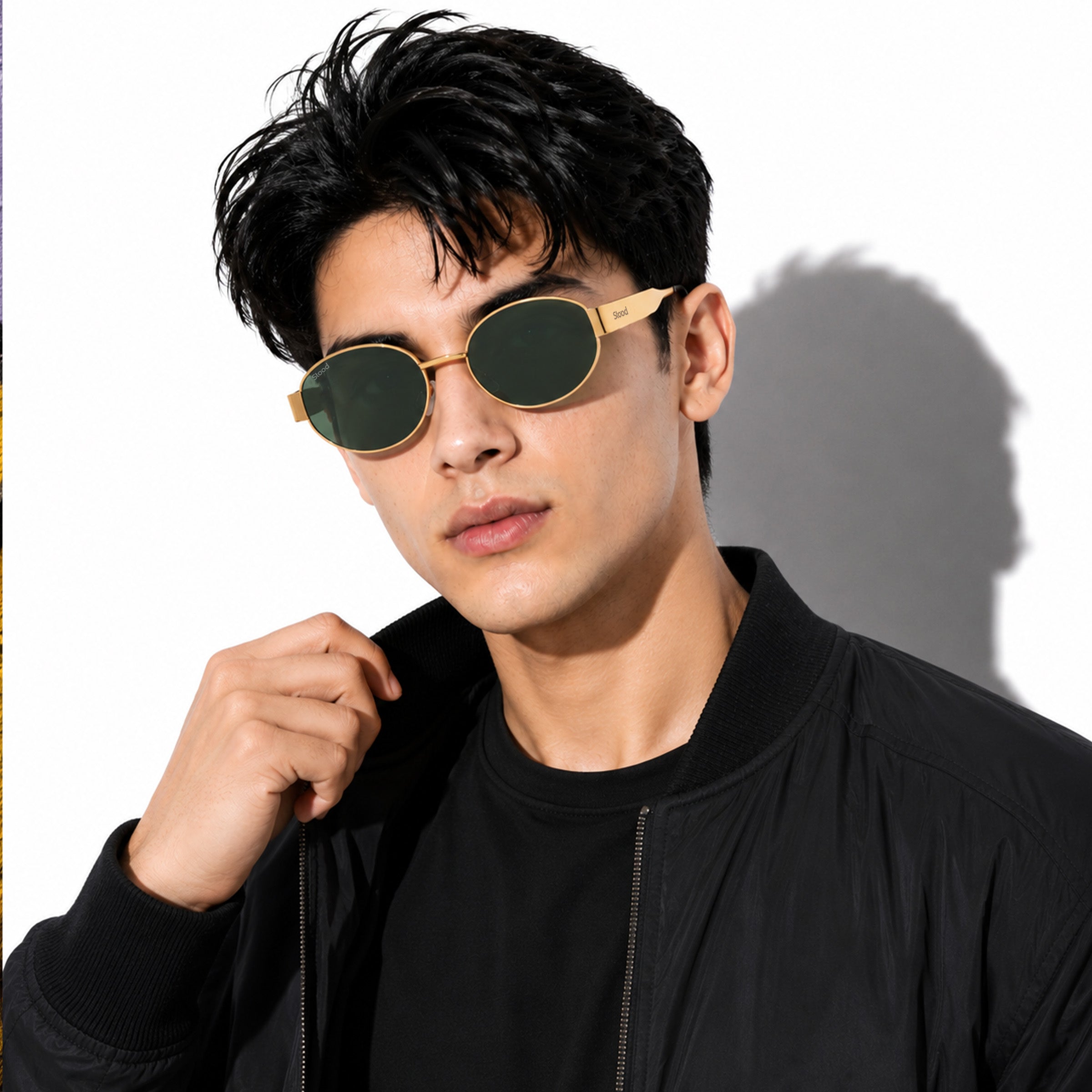 Stood Oval Green UV Protection Goggles For Men & Women Sunglasses – SG-STD0023-C4