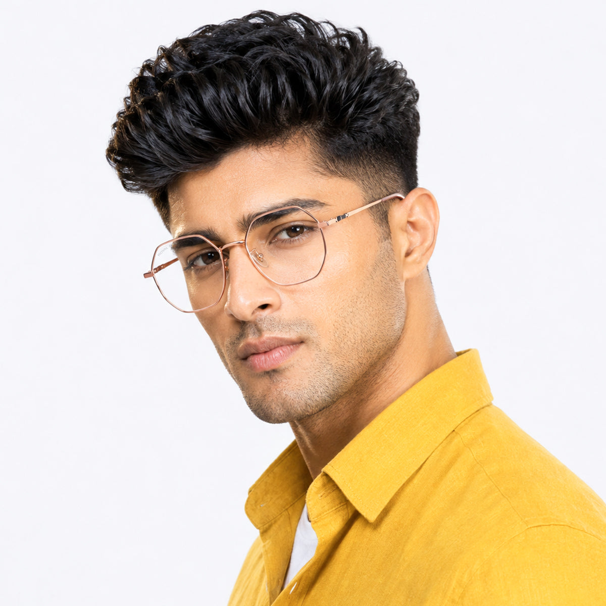 Royal Son Hexagonal Blue Ray Cut Men Women Eye Glasses - SF0019-C5