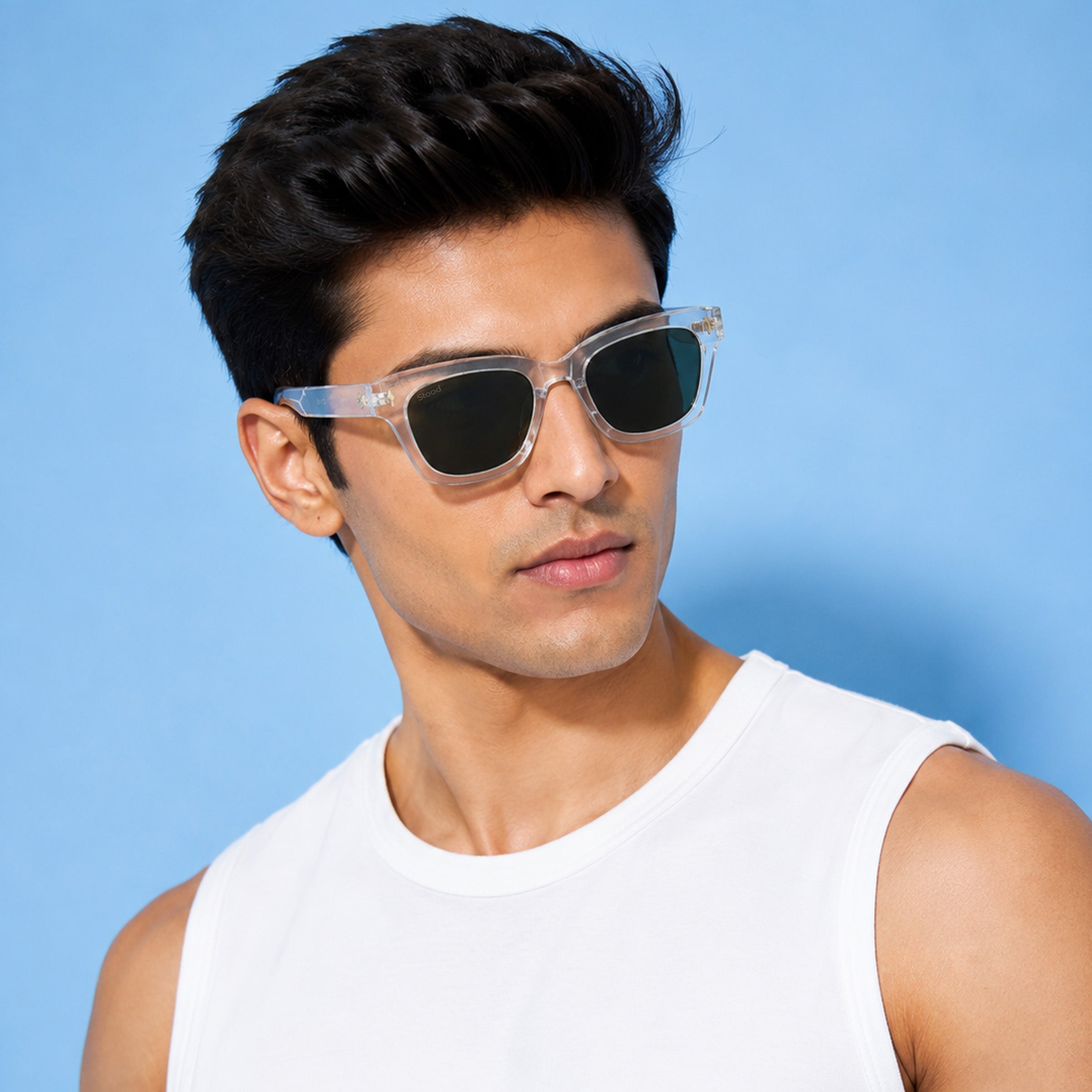 Stood Cat Eye Square Green UV Protection Goggles For Men & Women Sunglasses – SG-STD0027-C3