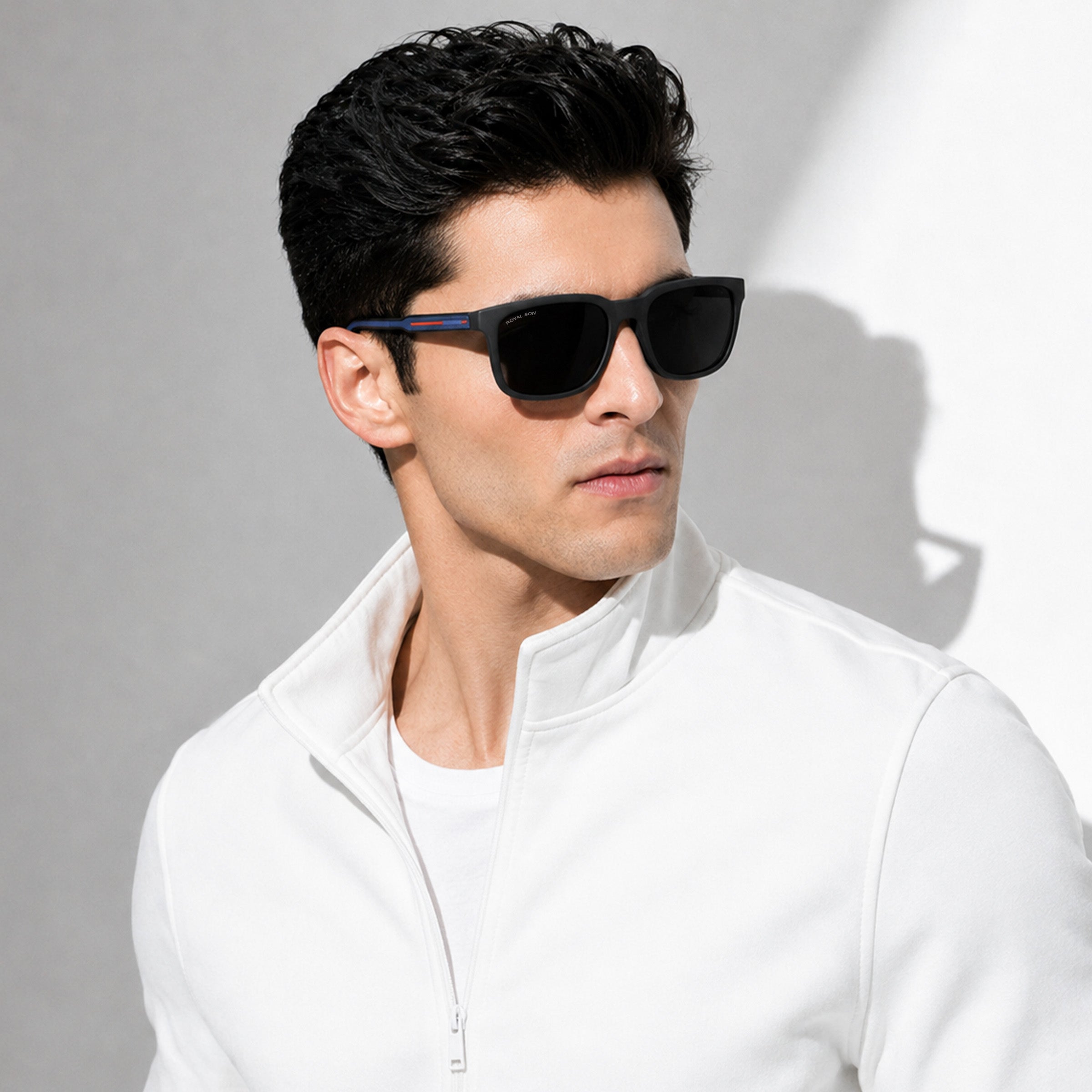 Royal Son Square Black UV Protection Polarized Sunglasses Men Women - CHI00152-C2