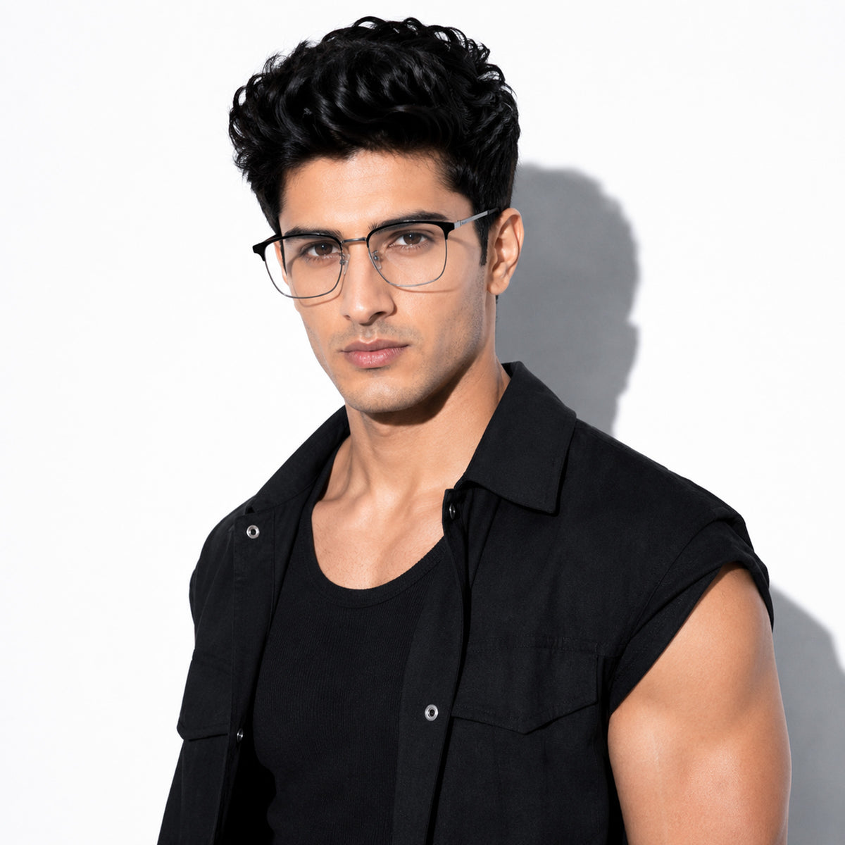 Royal Son Square Black Computer Glasses Blue Light Blocking Spectacles Frames Men Women - SF0087-C1