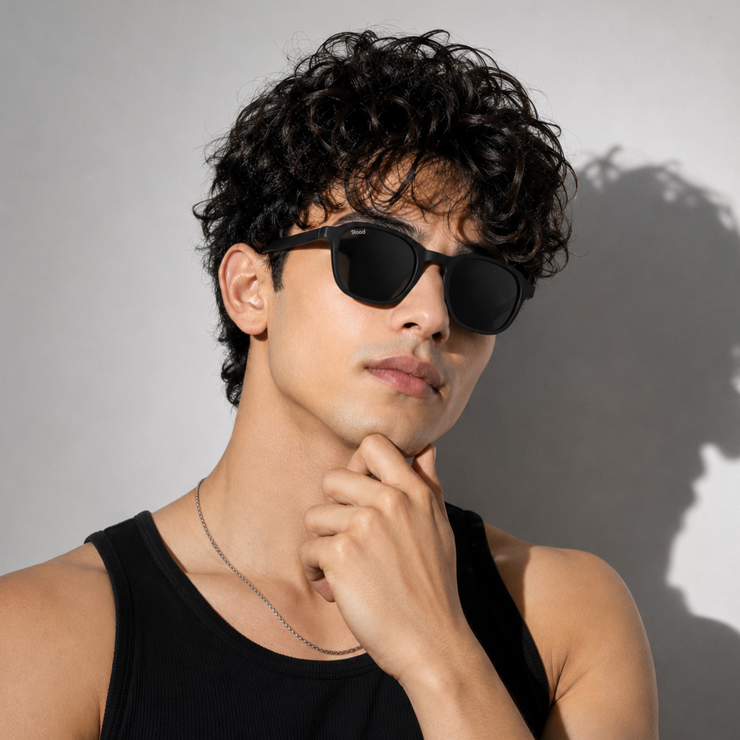Stood Retro Square Black UV Protection Sunglasses For Men & Women Stylish – SG-STD0011-C1