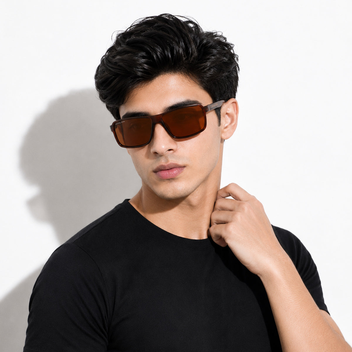 Royal Son Rectangular UV Protection Men Sunglasses - CHI00123-C2