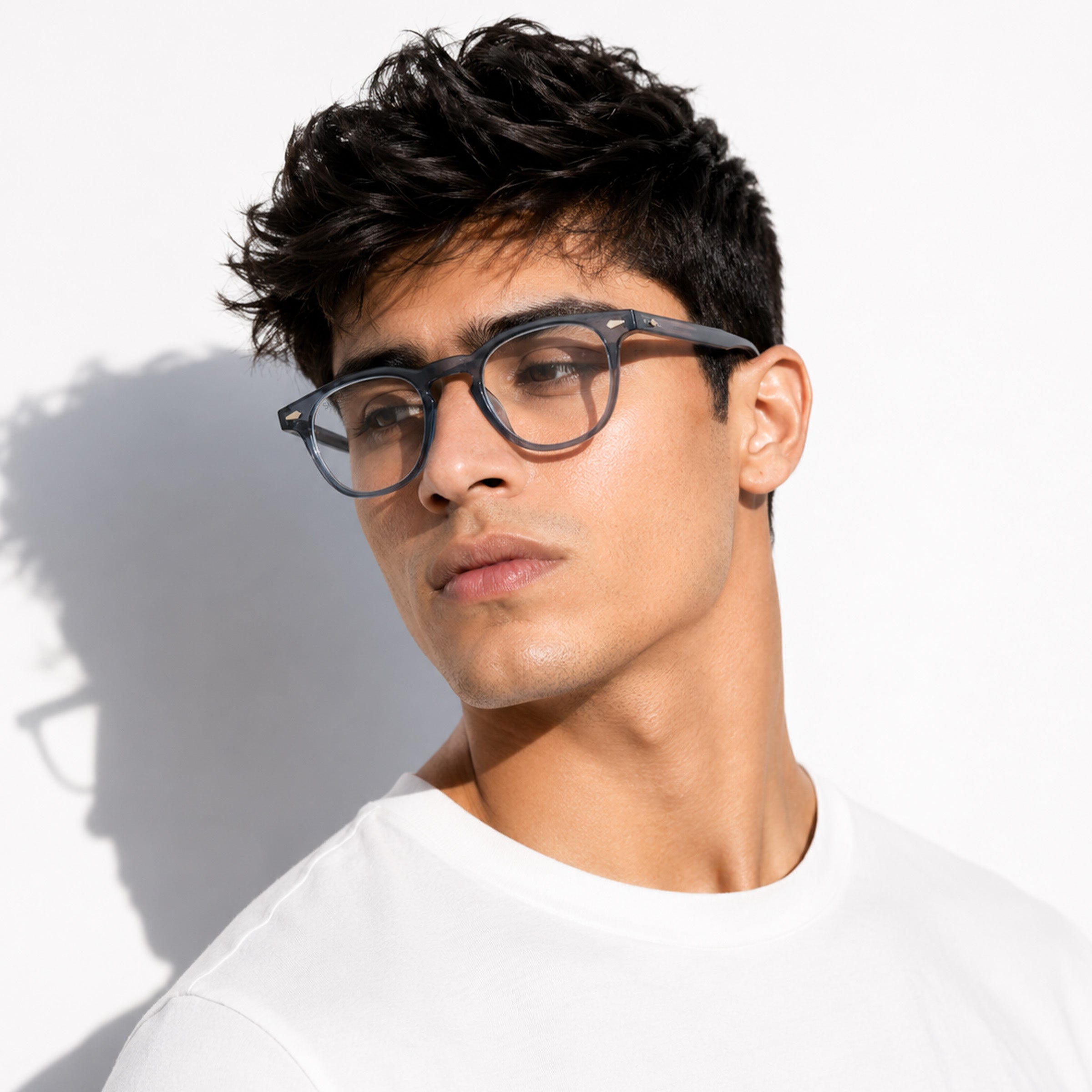 Stood Round Anti Glare Spectacles Frames For Men & Women – SF-STD0026-C2