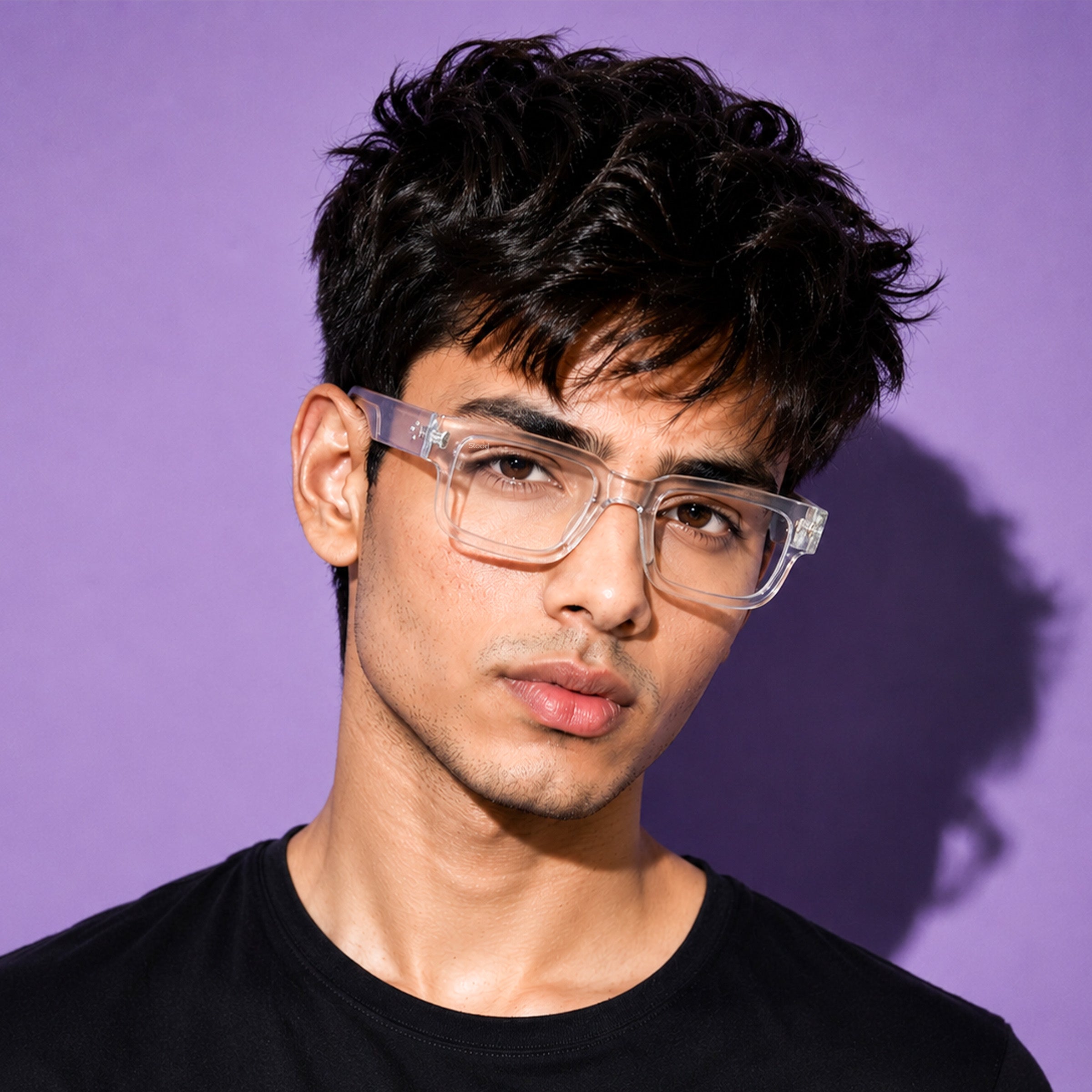 Stood Square Anti Glare Spectacles Frames For Men & Women – SF-STD0014-C2