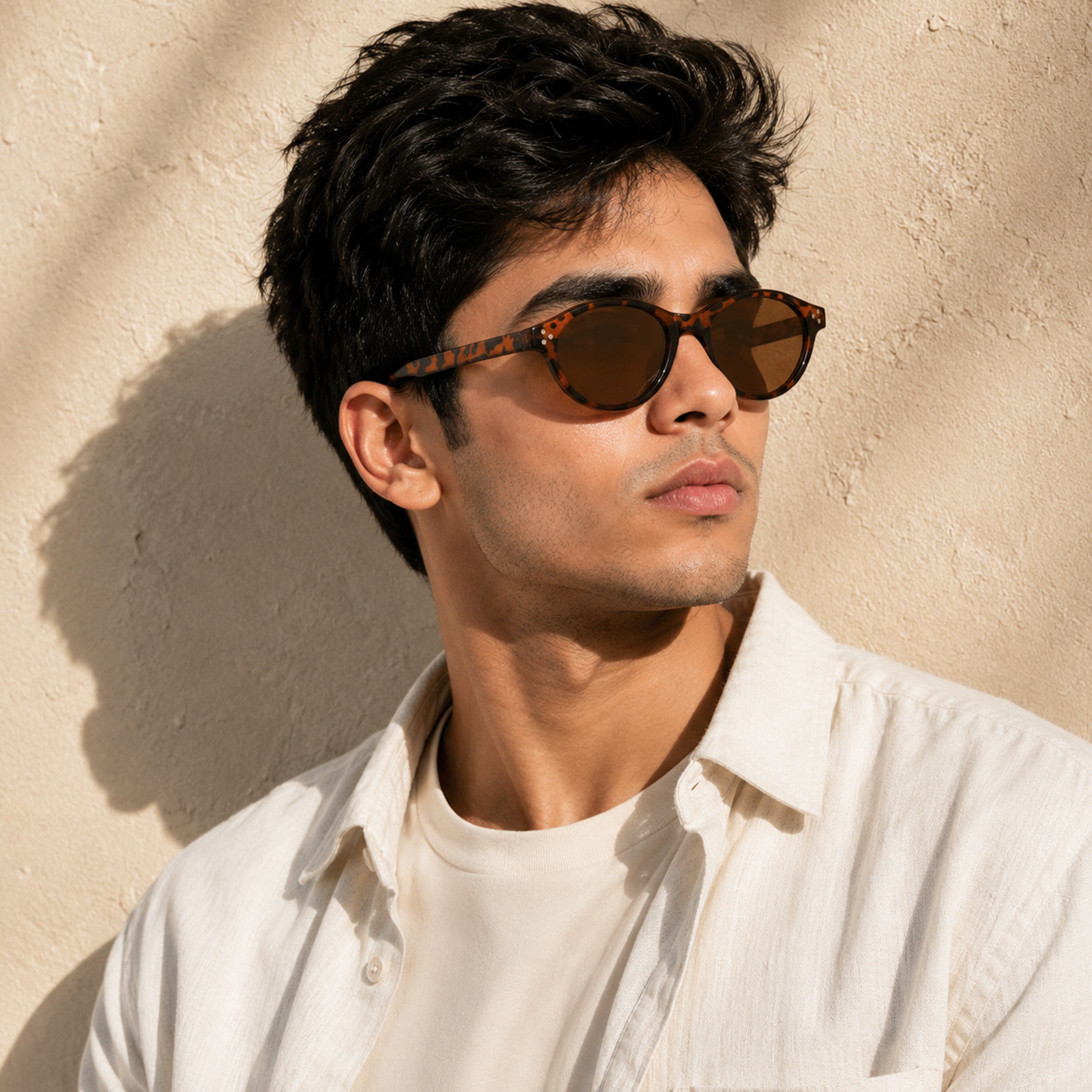 Stood Narrow Oval Brown UV Protection Goggles For Men & Women Sunglasses – SG-STD0015-C3