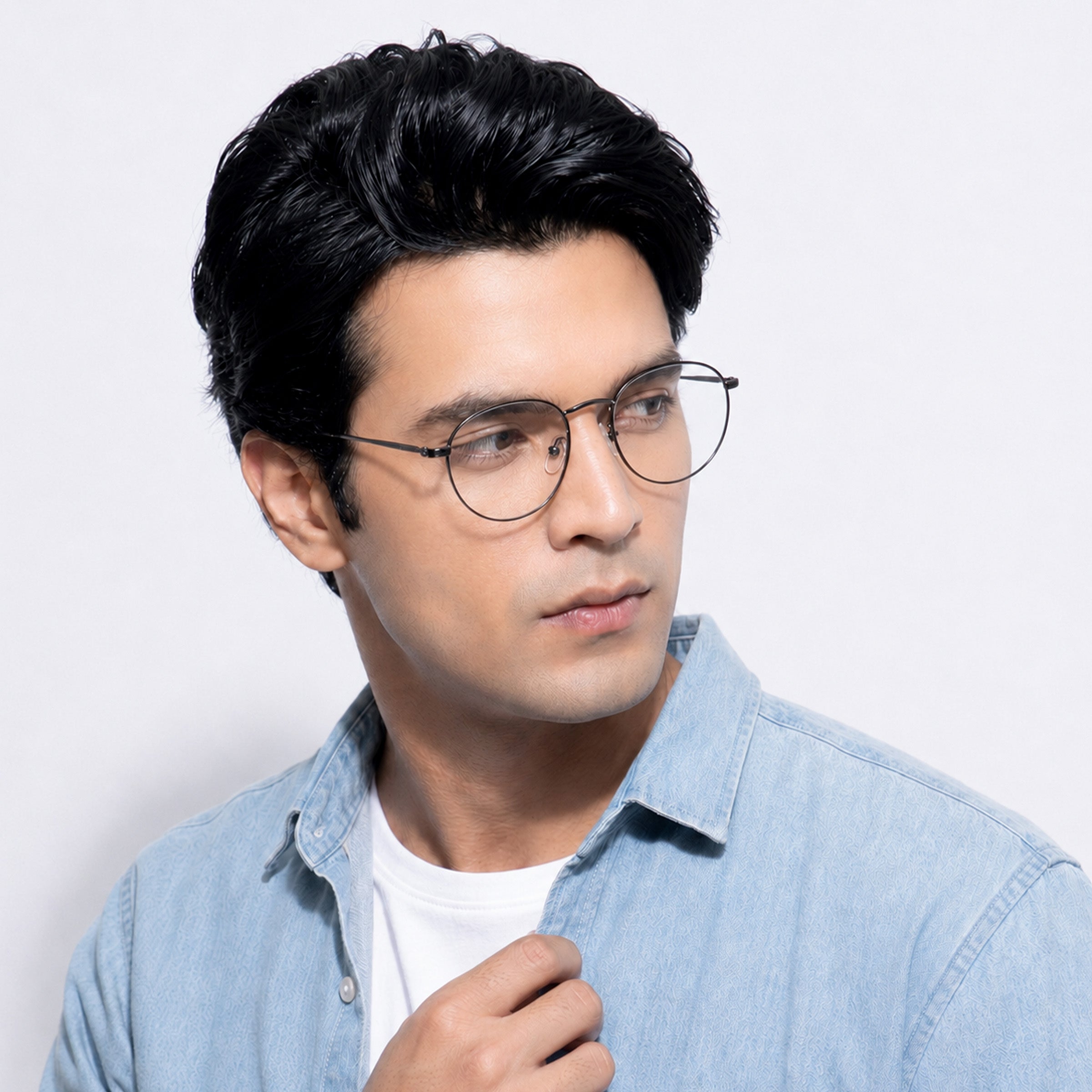 ROYAL SON Full Rim Round Spectacle Frame For Men and Women - RS007DP-SF
