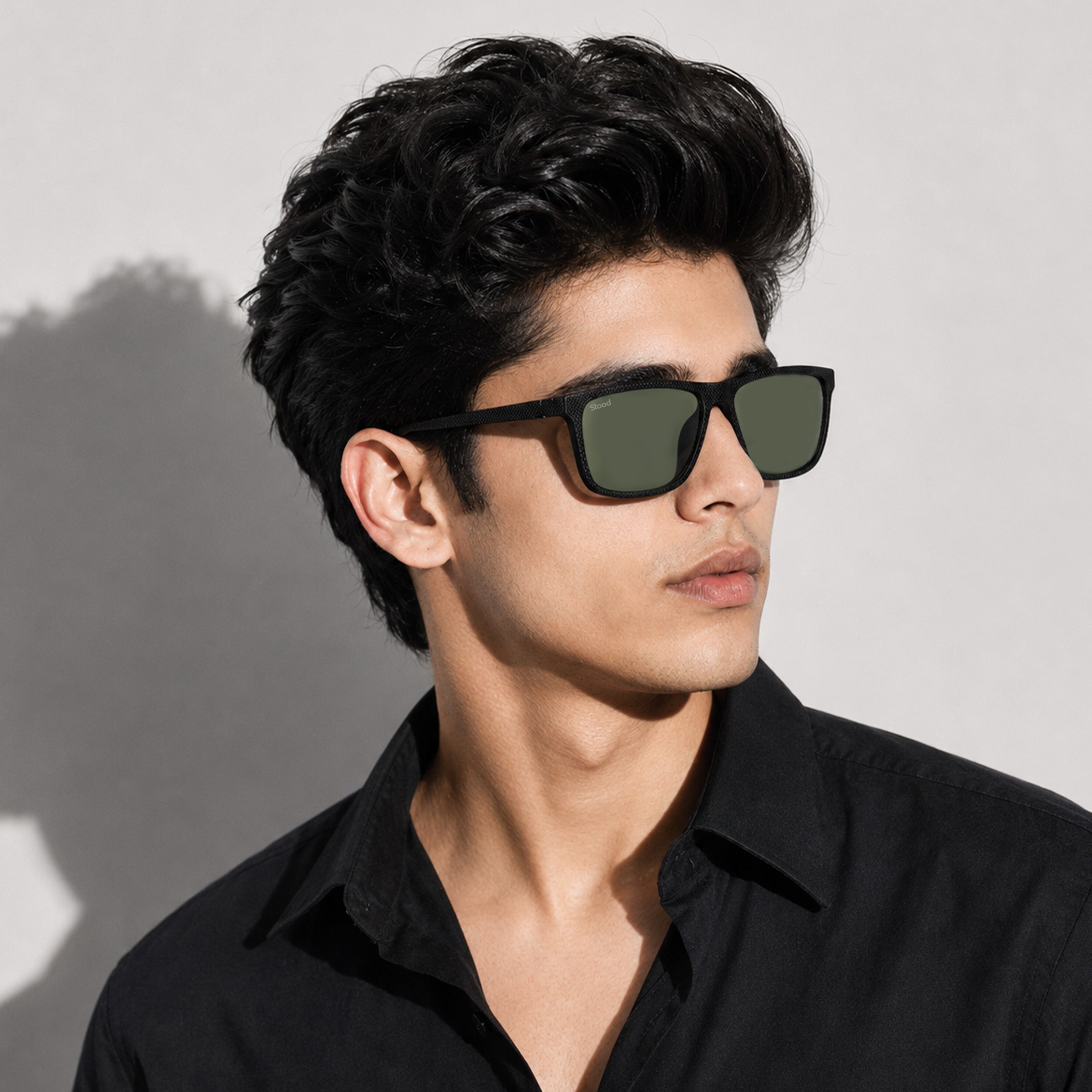 Stood Square Green Polarized UV Protection Chashma For Men & Women New Style – SG-STD0022-C2