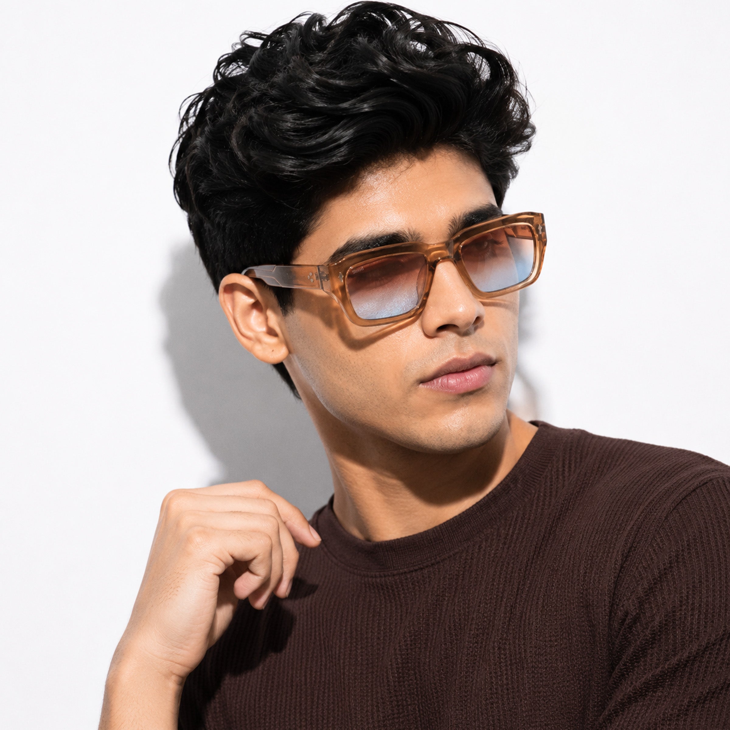 Stood Clear Rectangle UV Protected Sunglasses For Men & Women - SG-STD0037-C3