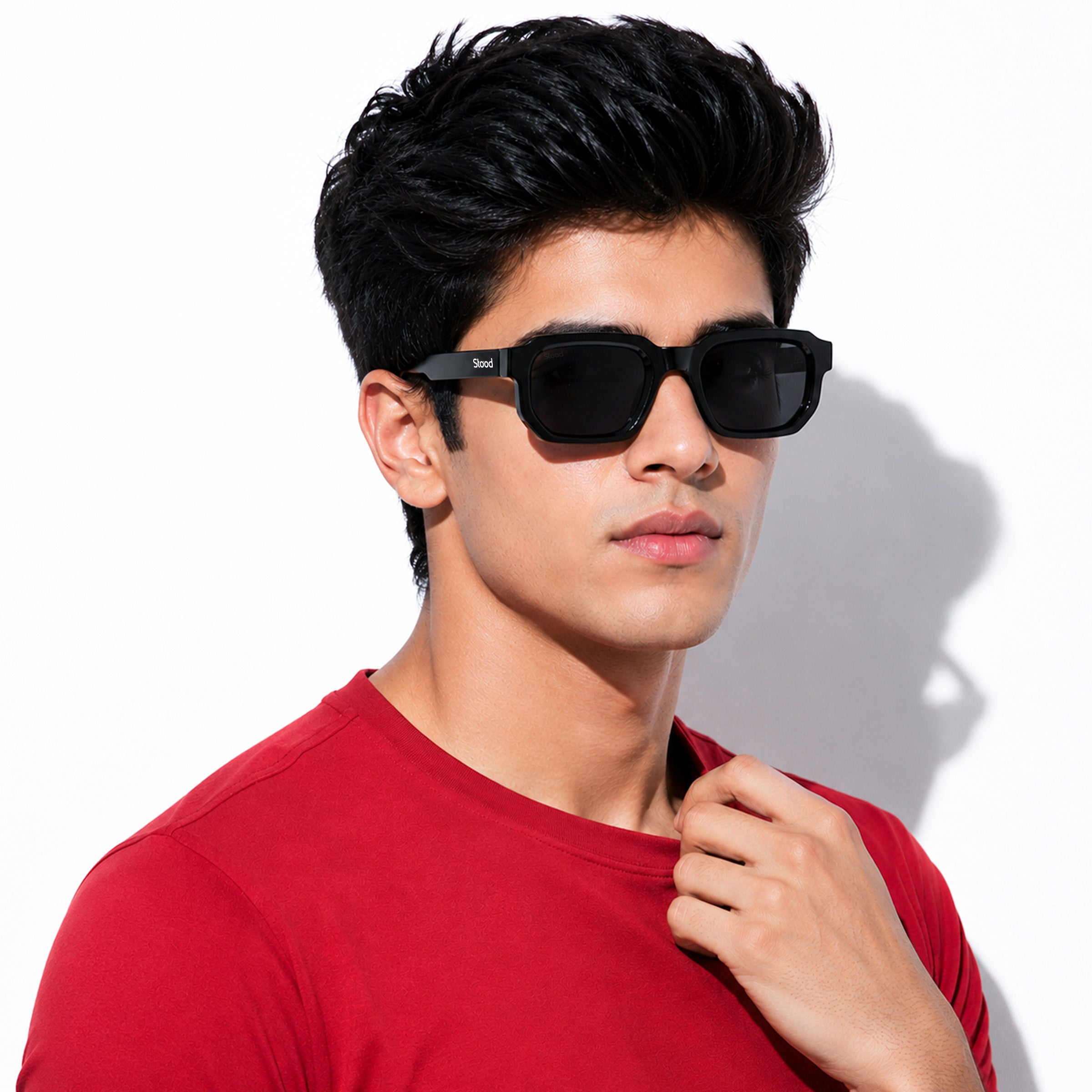 Stood Retro Square Black UV Protection Sunglasses For Men & Women Stylish – SG-STD0025-C1