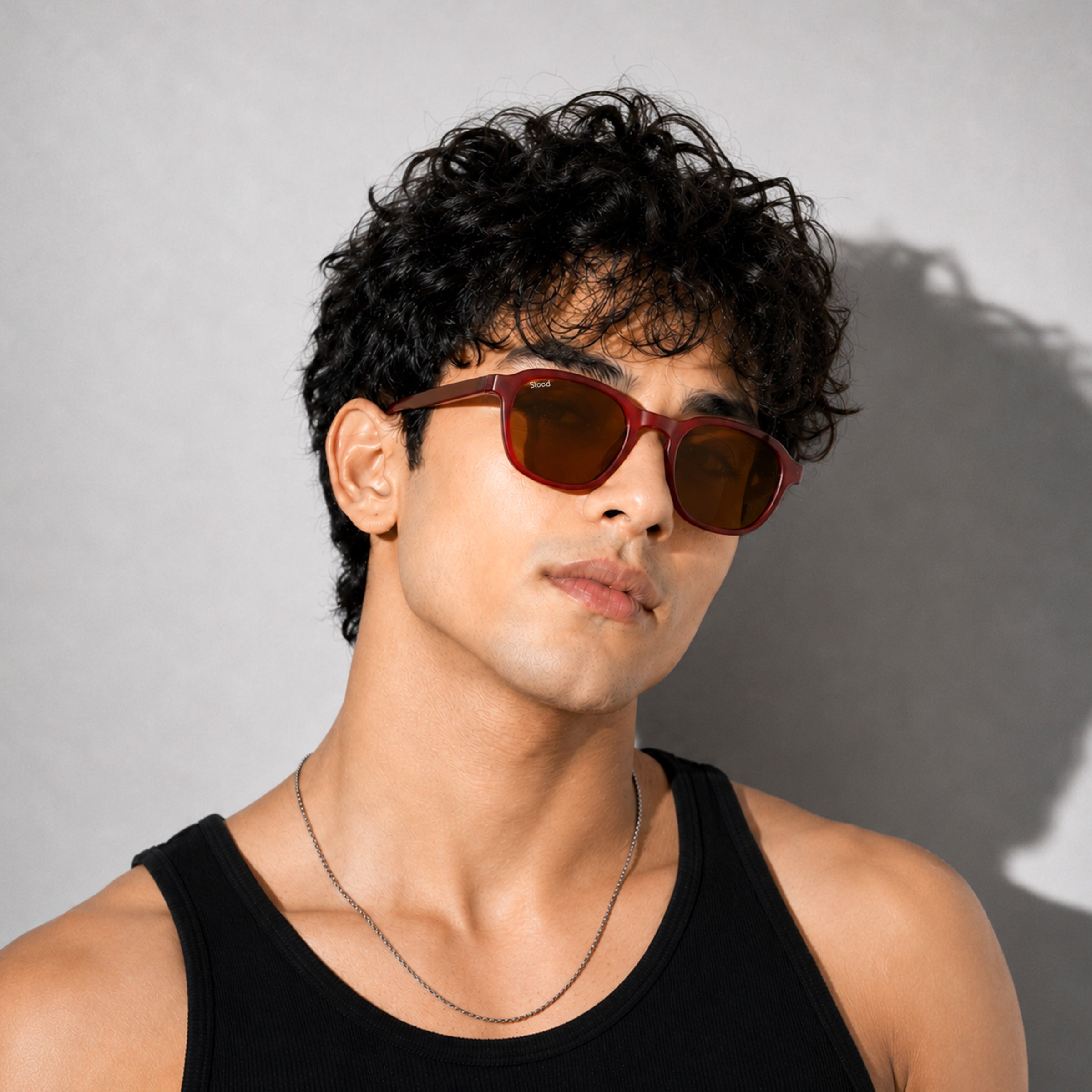 Stood Retro Square Brown UV Protection Chashma For Men & Women New Style – SG-STD0011-C2