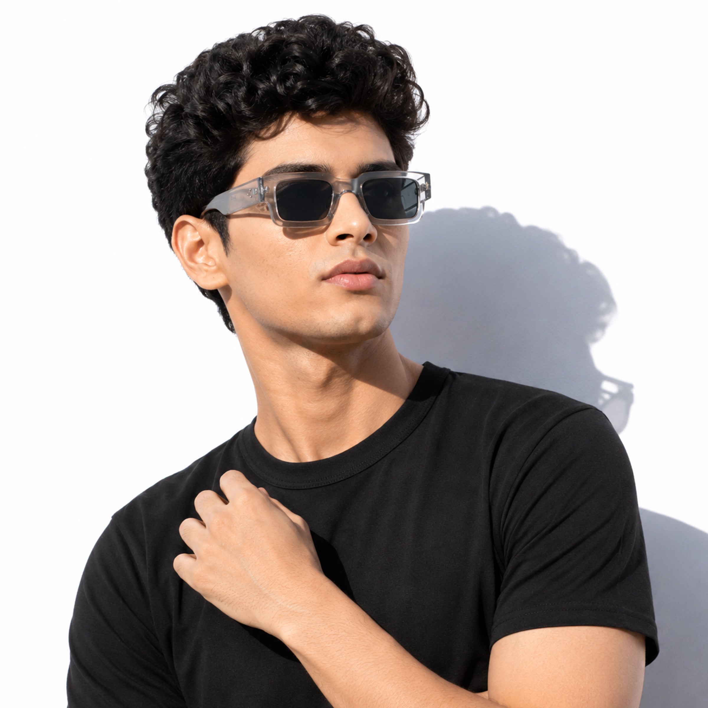 Stood Narrow Square Black UV Protection Chashma For Men & Women New Style – SG-STD0014-C2