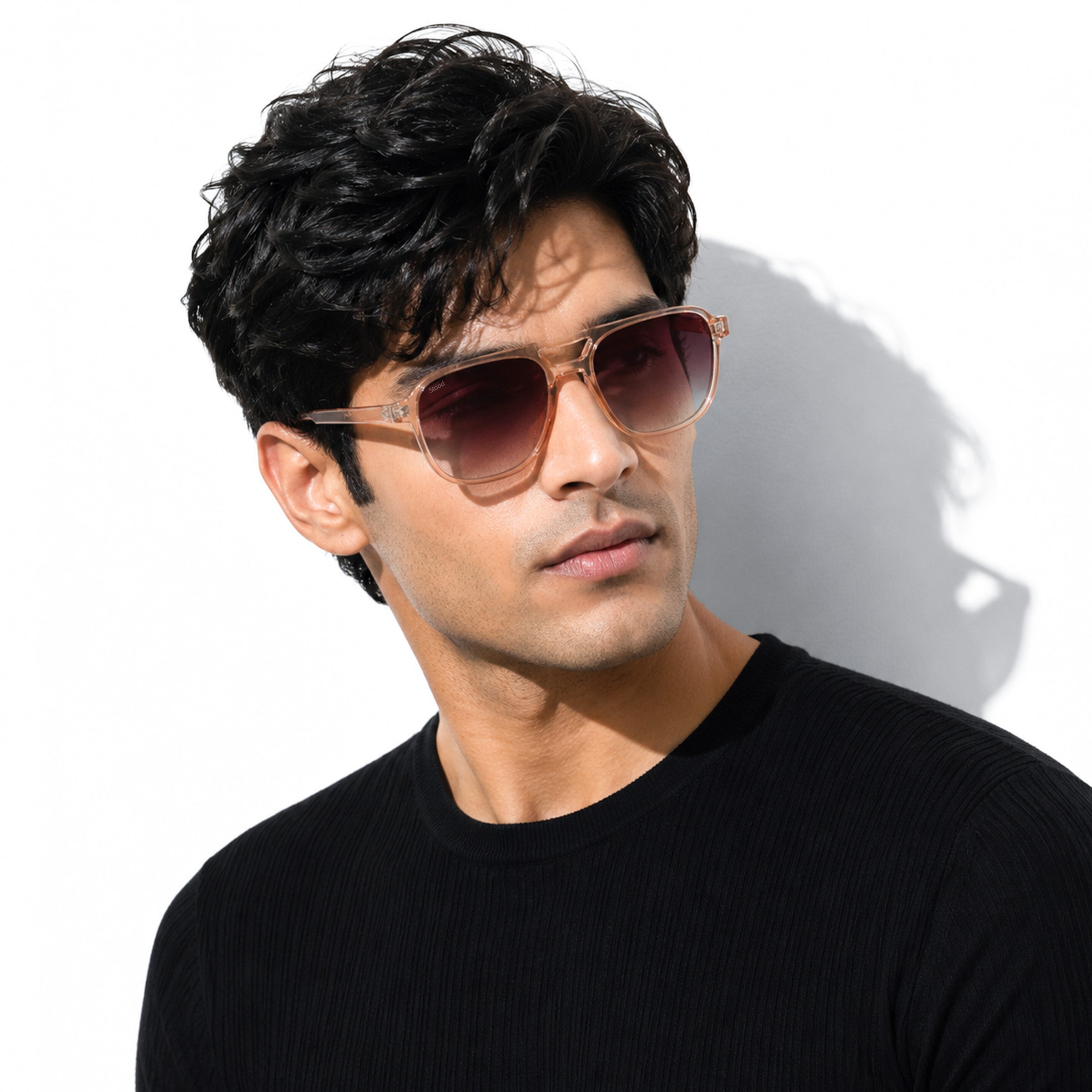 Stood Retro Square Brown UV Protection Goggles For Men & Women Sunglasses – SG-STD0017-C3