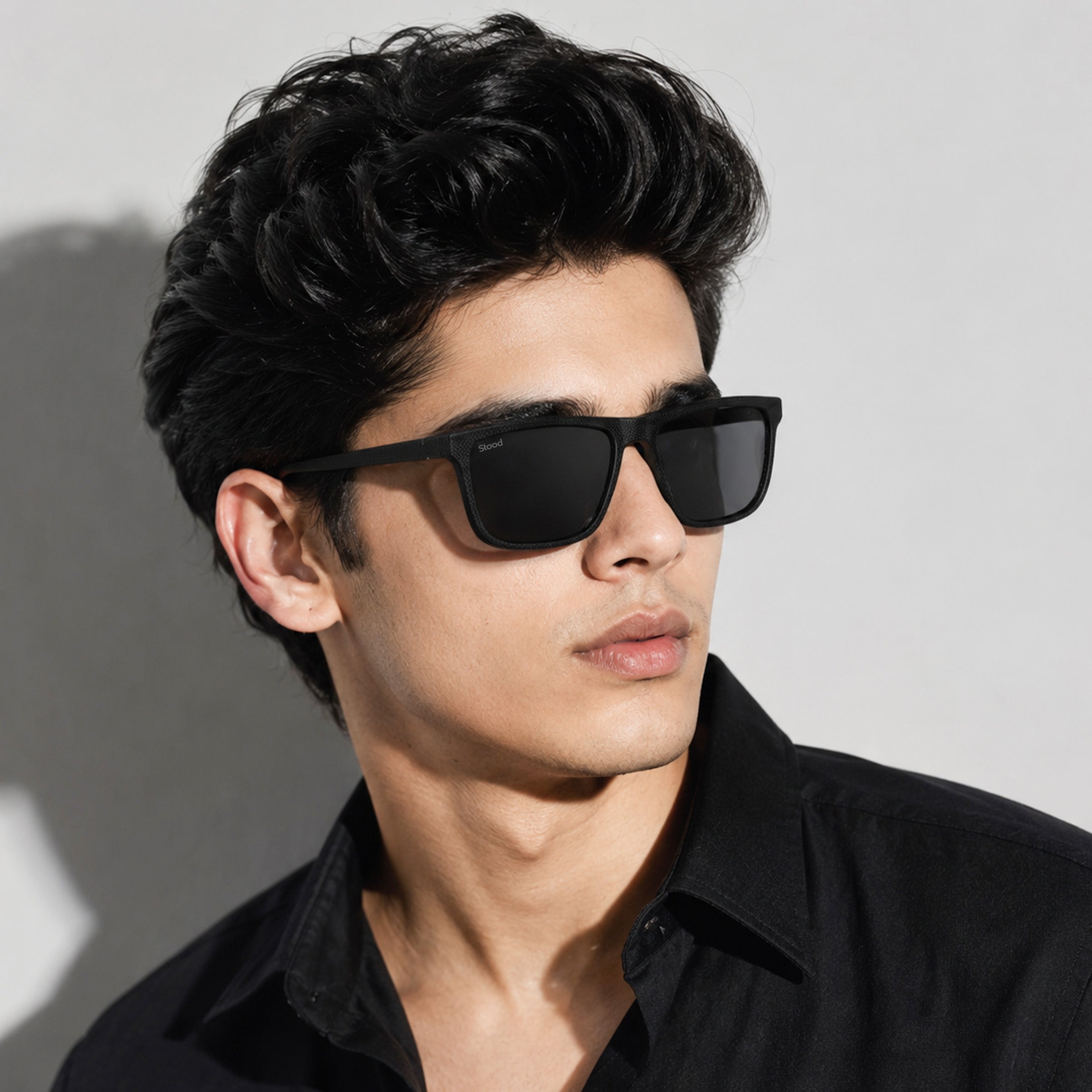 Stood Square Black Polarized UV Protection Sunglasses For Men & Women Stylish – SG-STD0022-C1