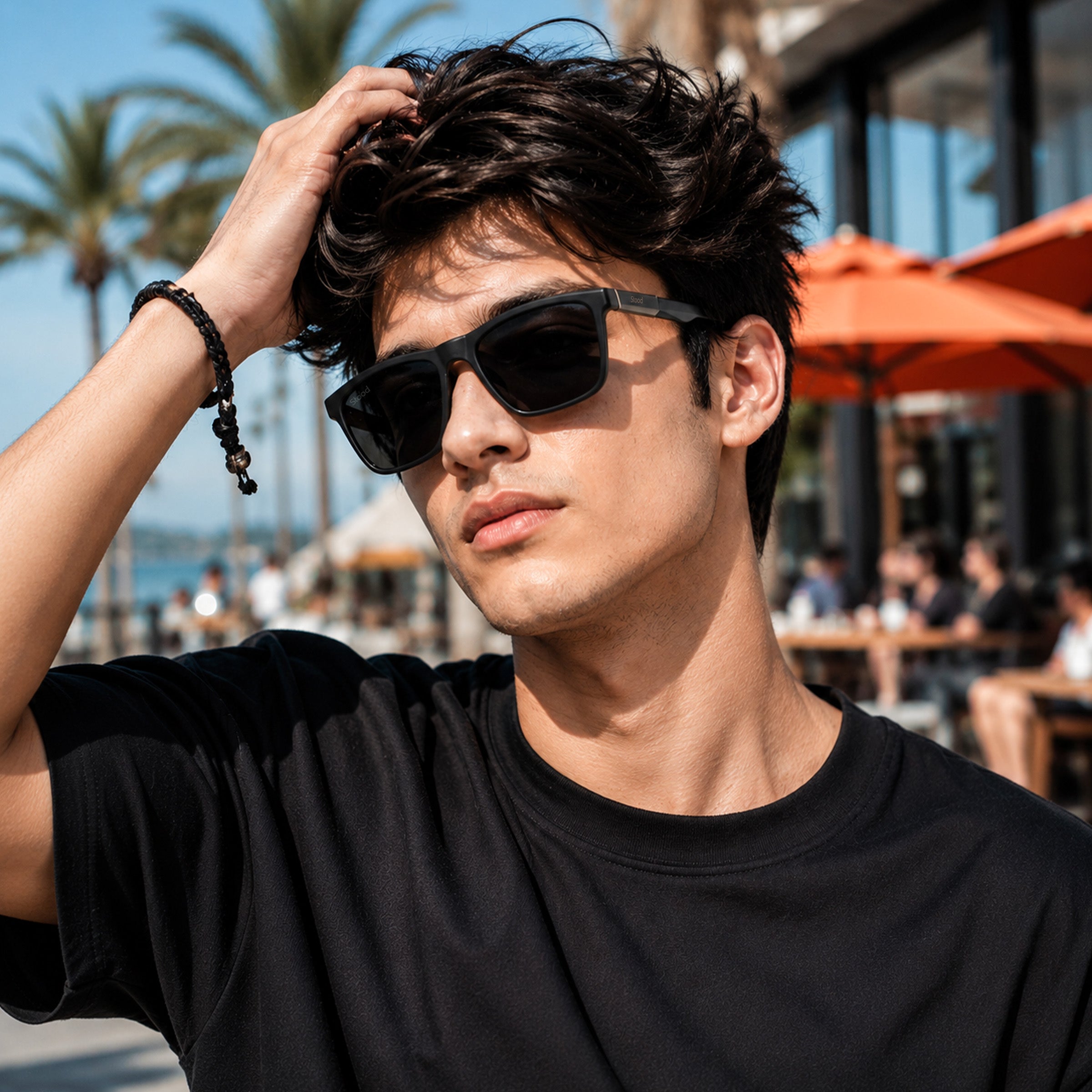 Stood Square Sports Black Polarized UV Protection Sunglasses For Men & Women Stylish – SG-STD0028-C1