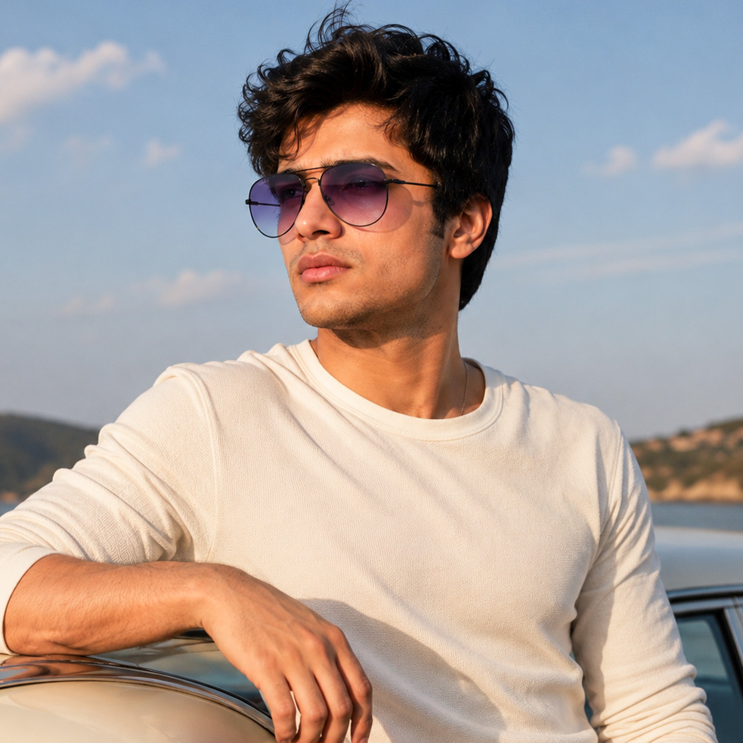 Stood Black UV Protection Sunglasses For Men & Women Stylish – SG-STD0031-C1