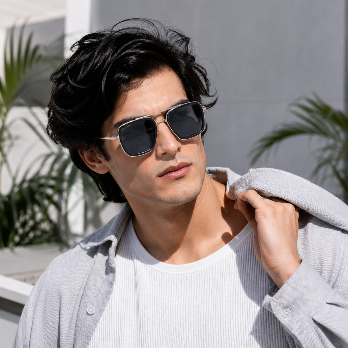 Royal Son Square UV Protected Men Women Sunglasses - CHI0071