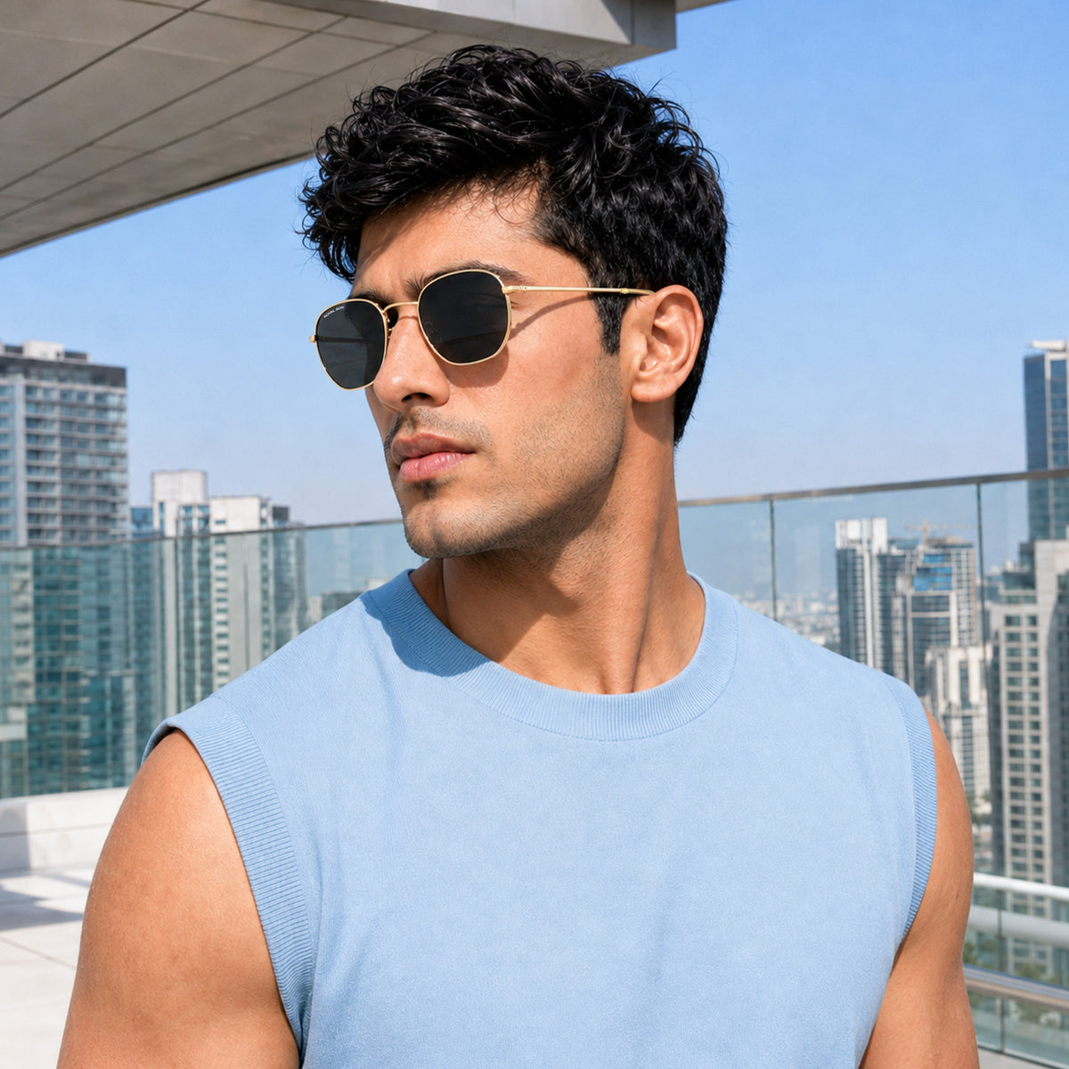 Royal Son Hexagonal Polarized Men Women Sunglasses - CHI00108-C6