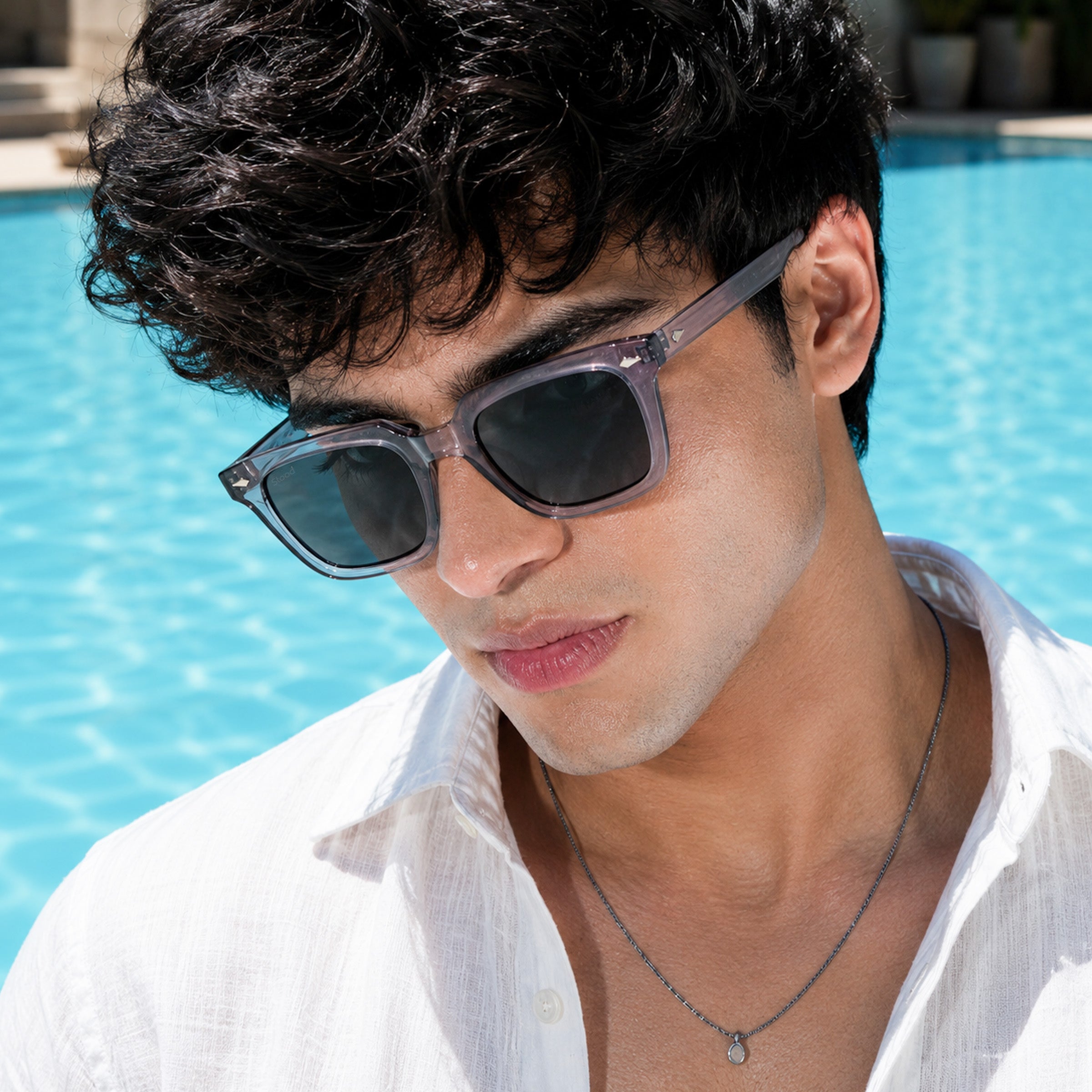 Stood Retro Square Black UV Protection Chashma For Men & Women New Style – SG-STD0013-C2