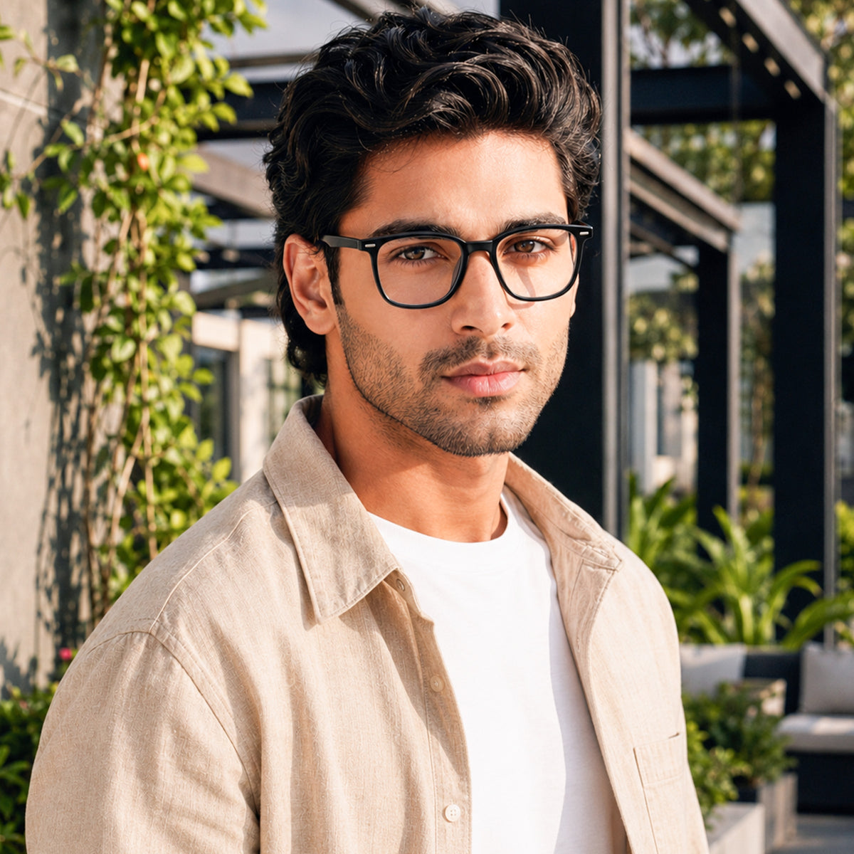 Royal Son Pilot Black Spectacles Frames Men Women - SF0061-C1