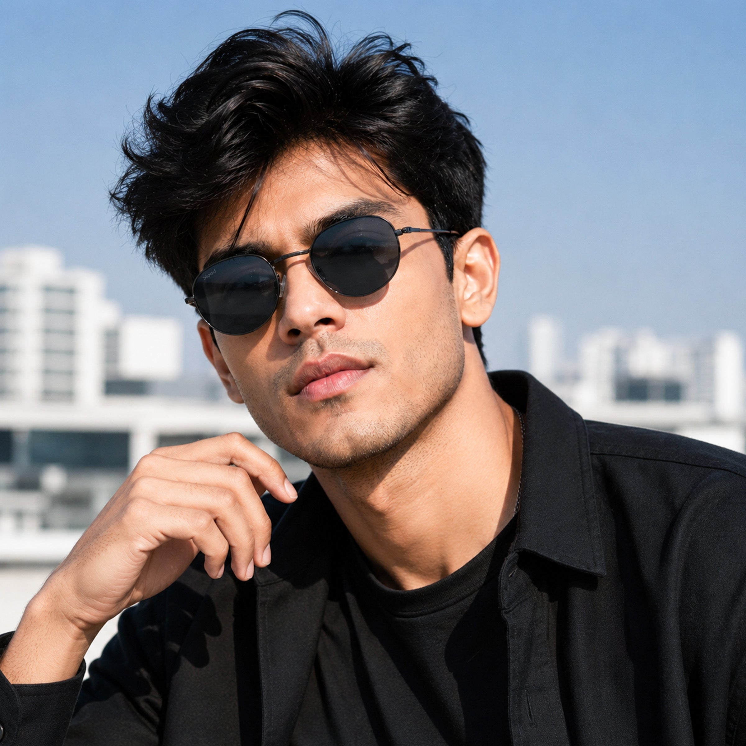 Stood Black UV Protection Sunglasses For Men & Women Stylish – SG-STD0032-C1