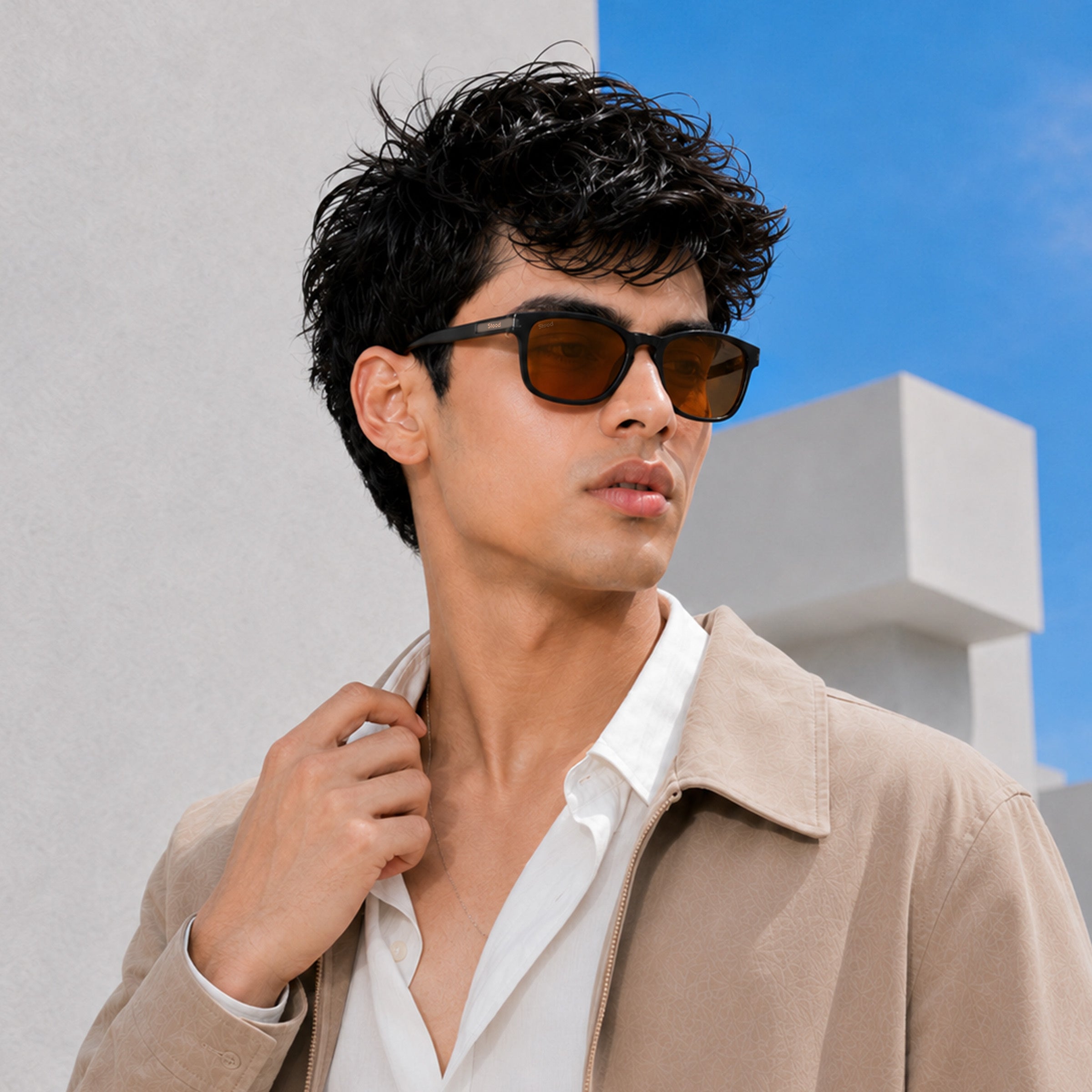 Stood Retro Square Polarized UV Protection Goggles For Men & Women Sunglasses – SG-STD0019-C3