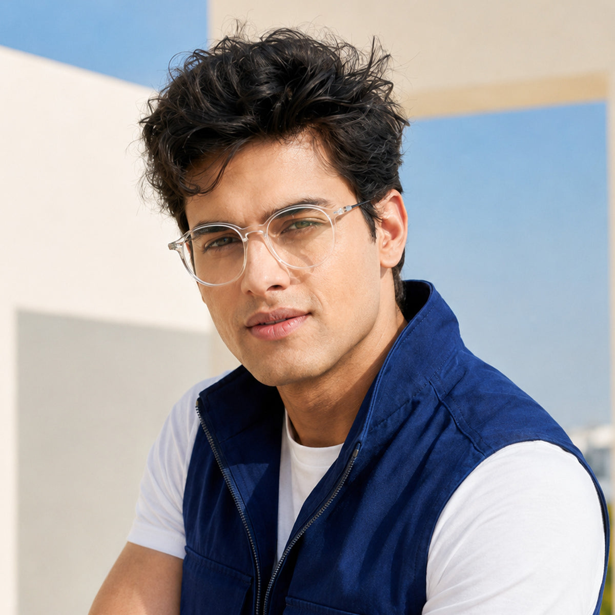 Royal Son Round  Blue Light Blocking Spectacles Frames Men Women  - SF0064-C3