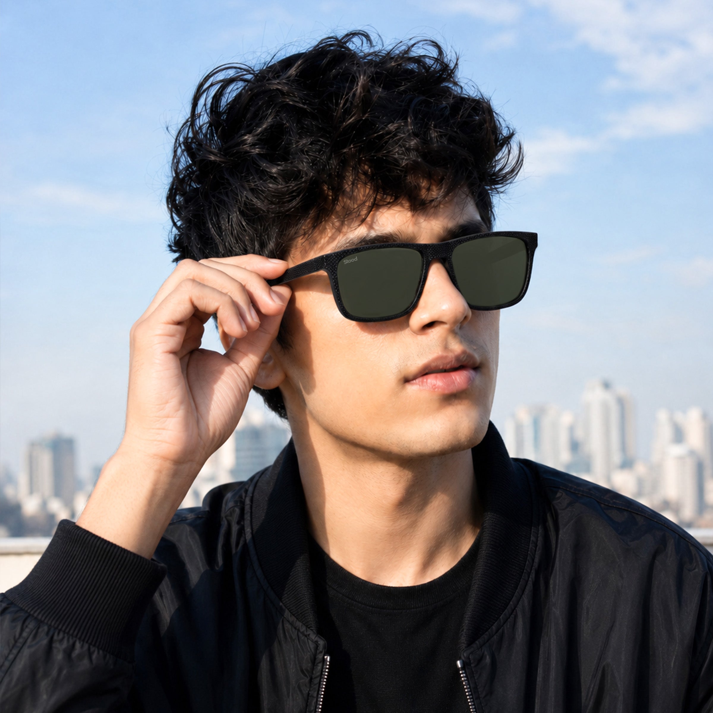 Stood Square Green Polarized UV Protection Chashma For Men & Women New Style – SG-STD0022-C2