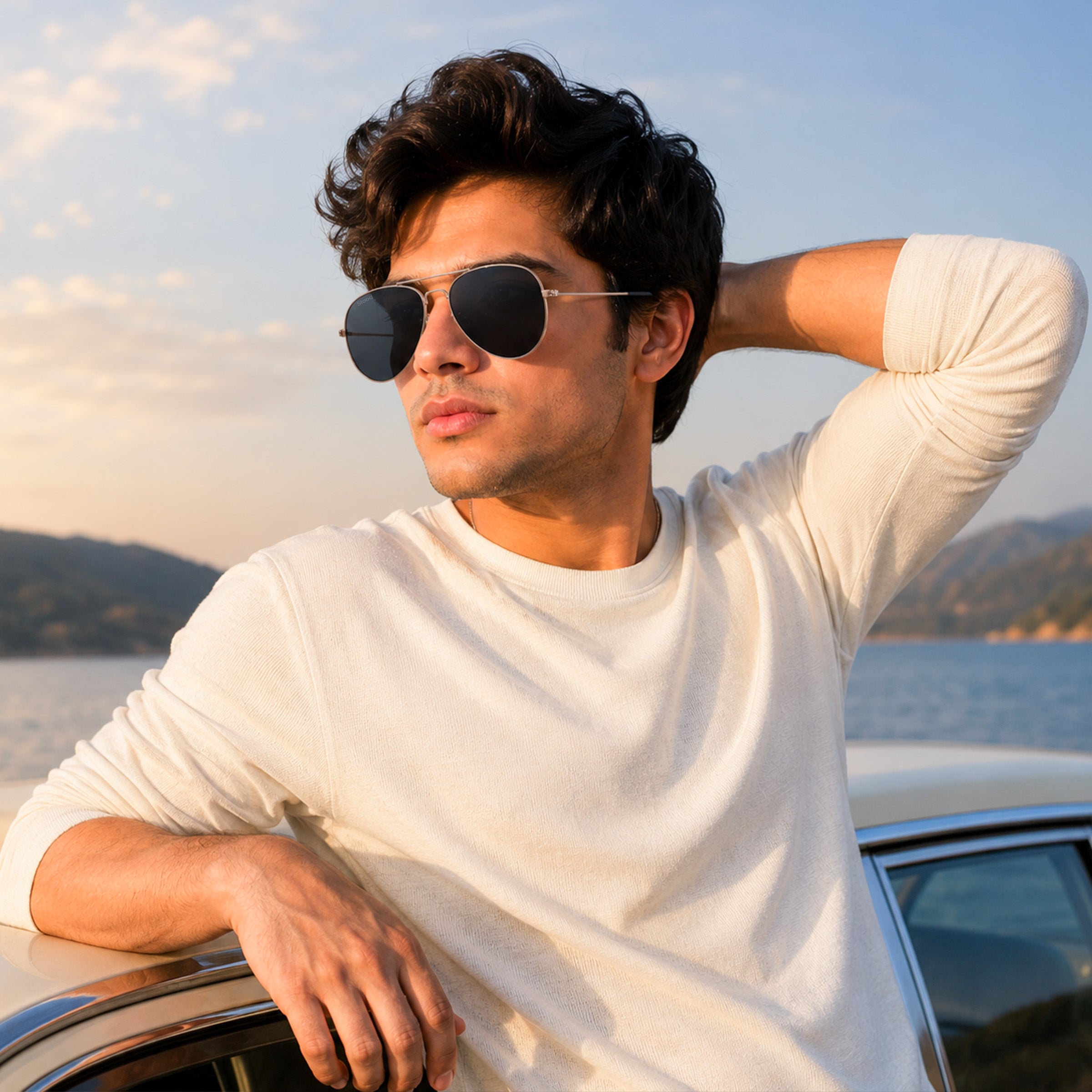 Stood Black UV Protection Chashma For Men & Women New Style – SG-STD0031-C3