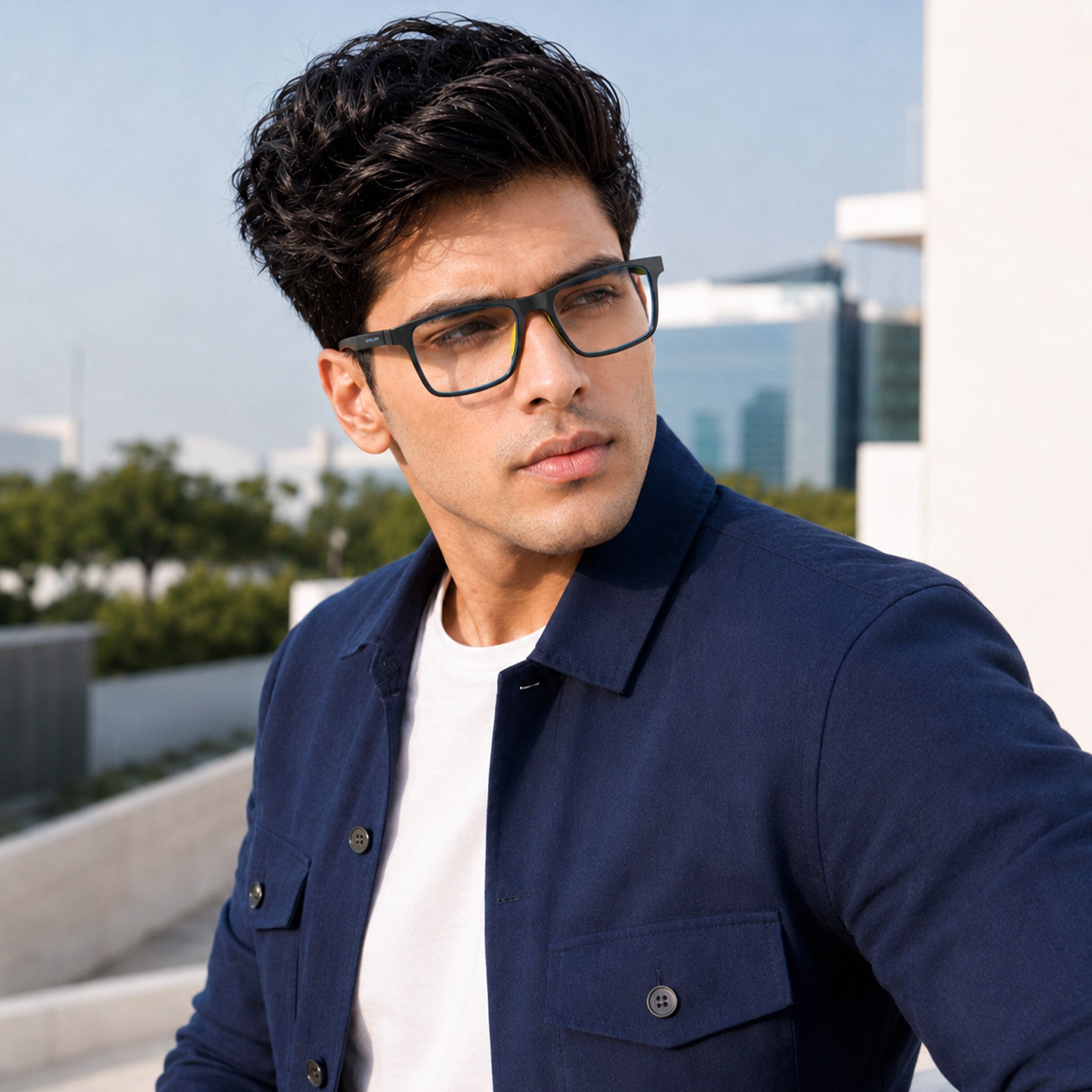 Royal Son Blue Cut Light Blocking Glasses For Men - SF-RS1010-C8