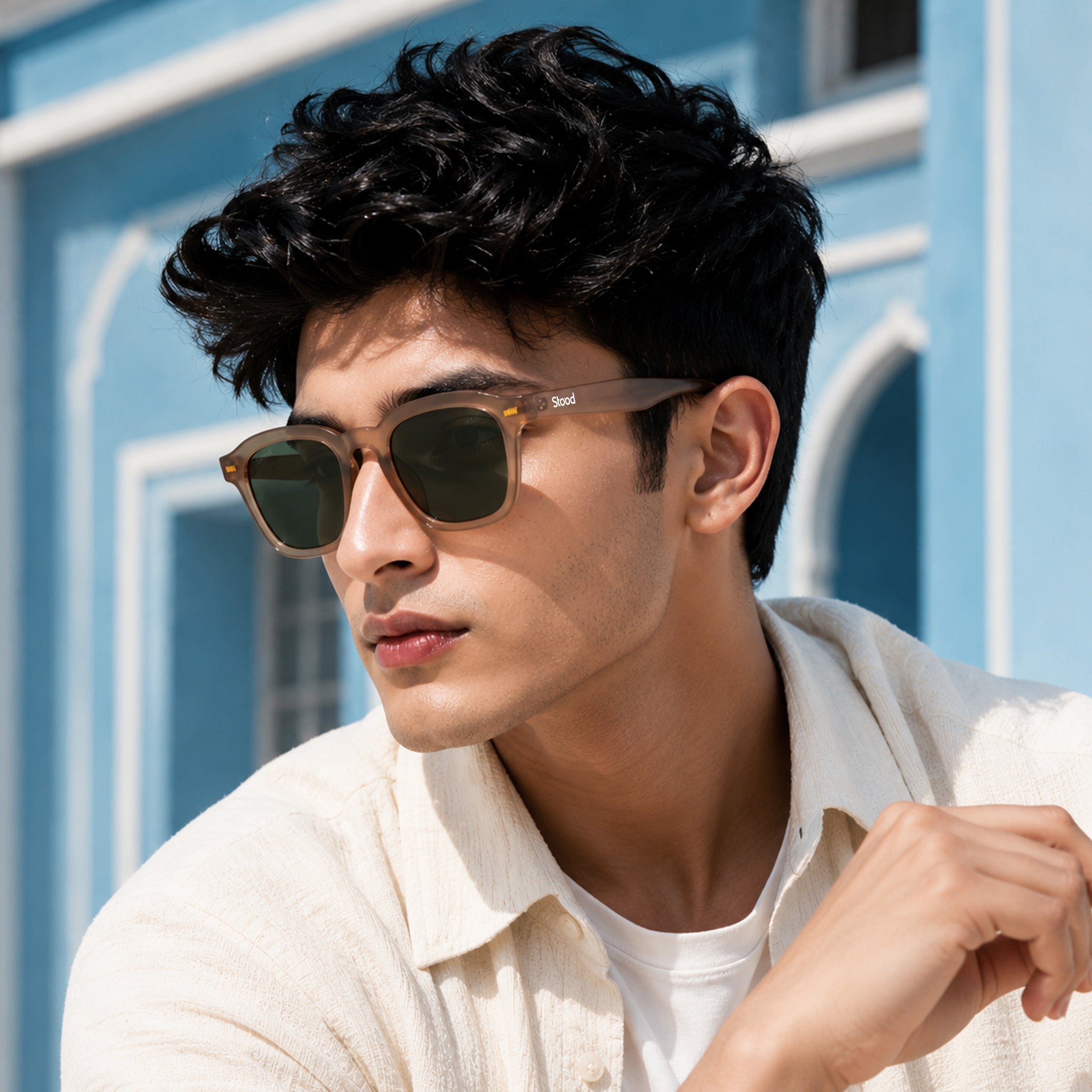 Stood Square Green UV Protection Goggles For Men & Women Sunglasses – SG-STD0016-C4