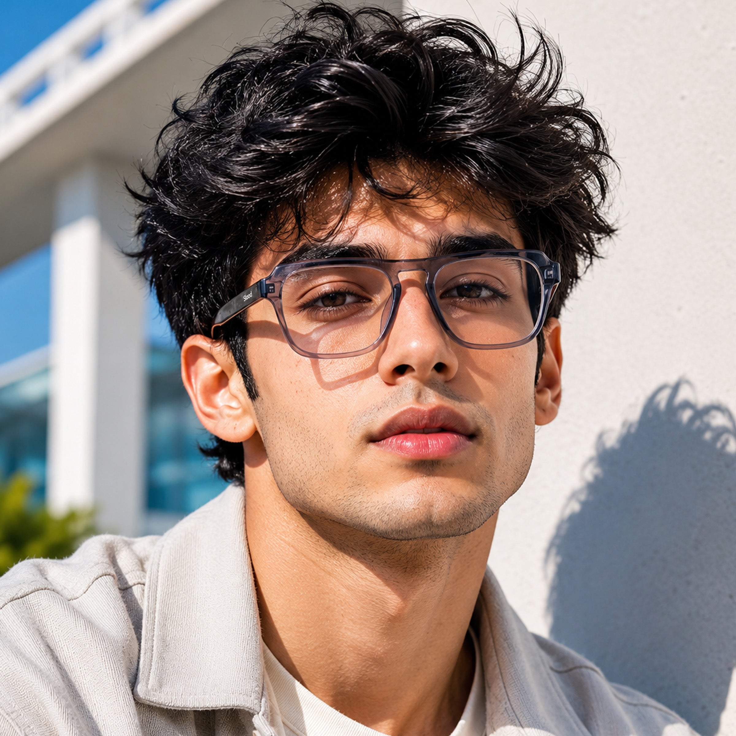 Stood Square Anti Glare Spectacles Frames For Men & Women – SF-STD0024-C2