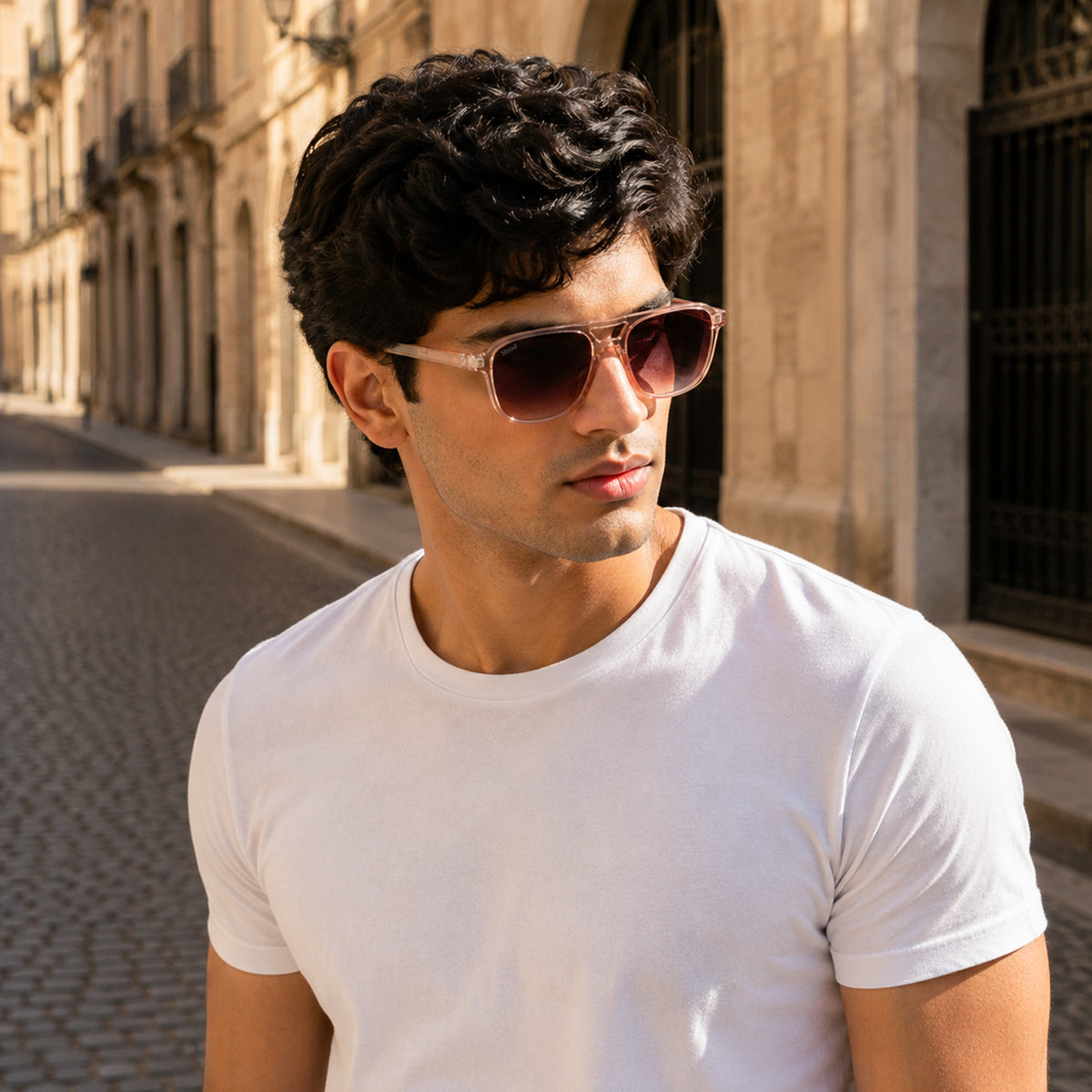Stood Retro Square Brown UV Protection Goggles For Men & Women Sunglasses – SG-STD0017-C3