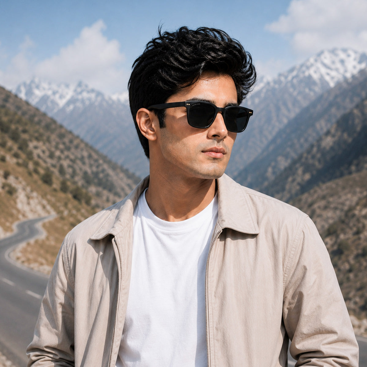 Royal Son Square UV Protection Men Women Sunglasses - CHI00127-C5