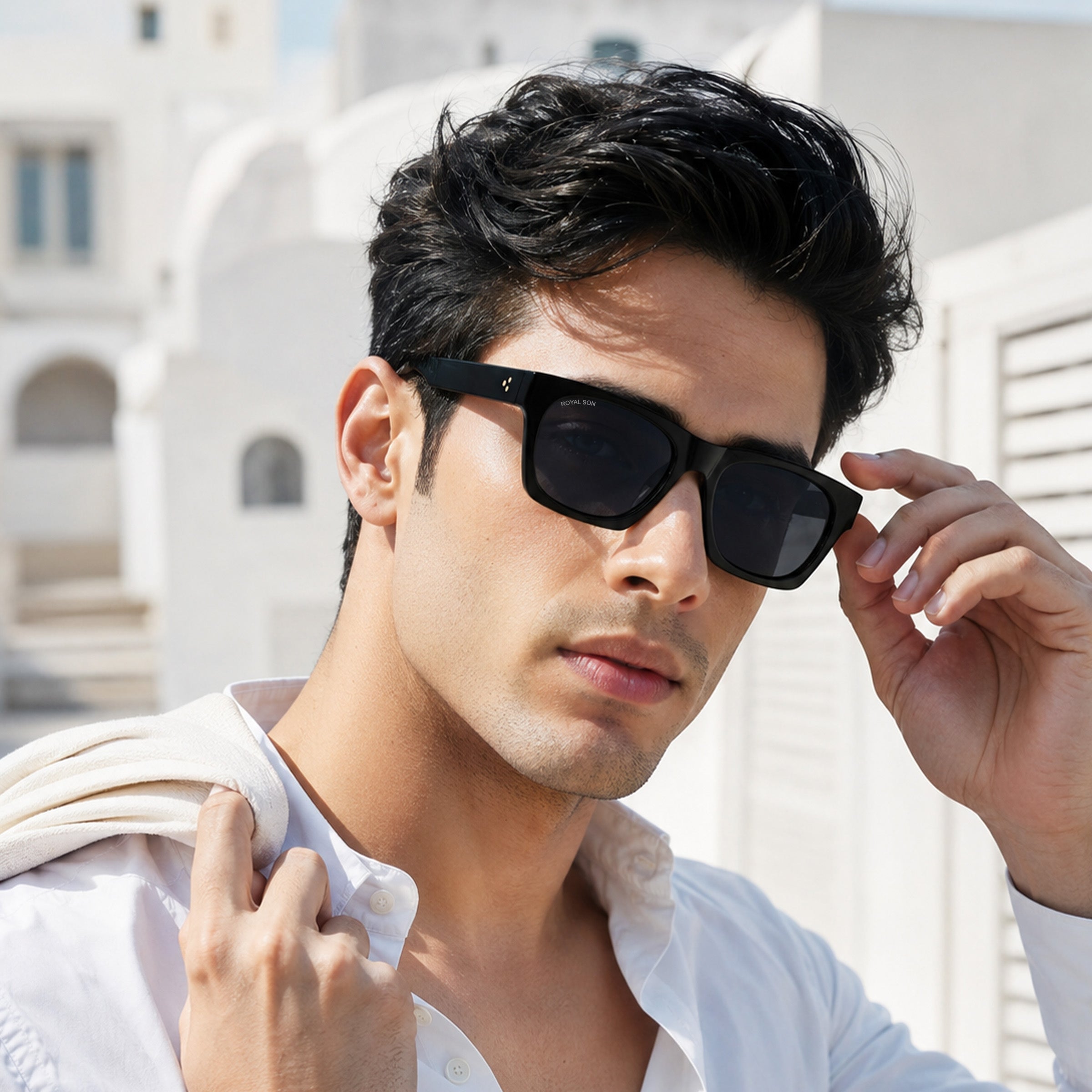 Royal Son Oversized Black UV Protection Coolers Sunglasses Men Women - CHI00167-C1