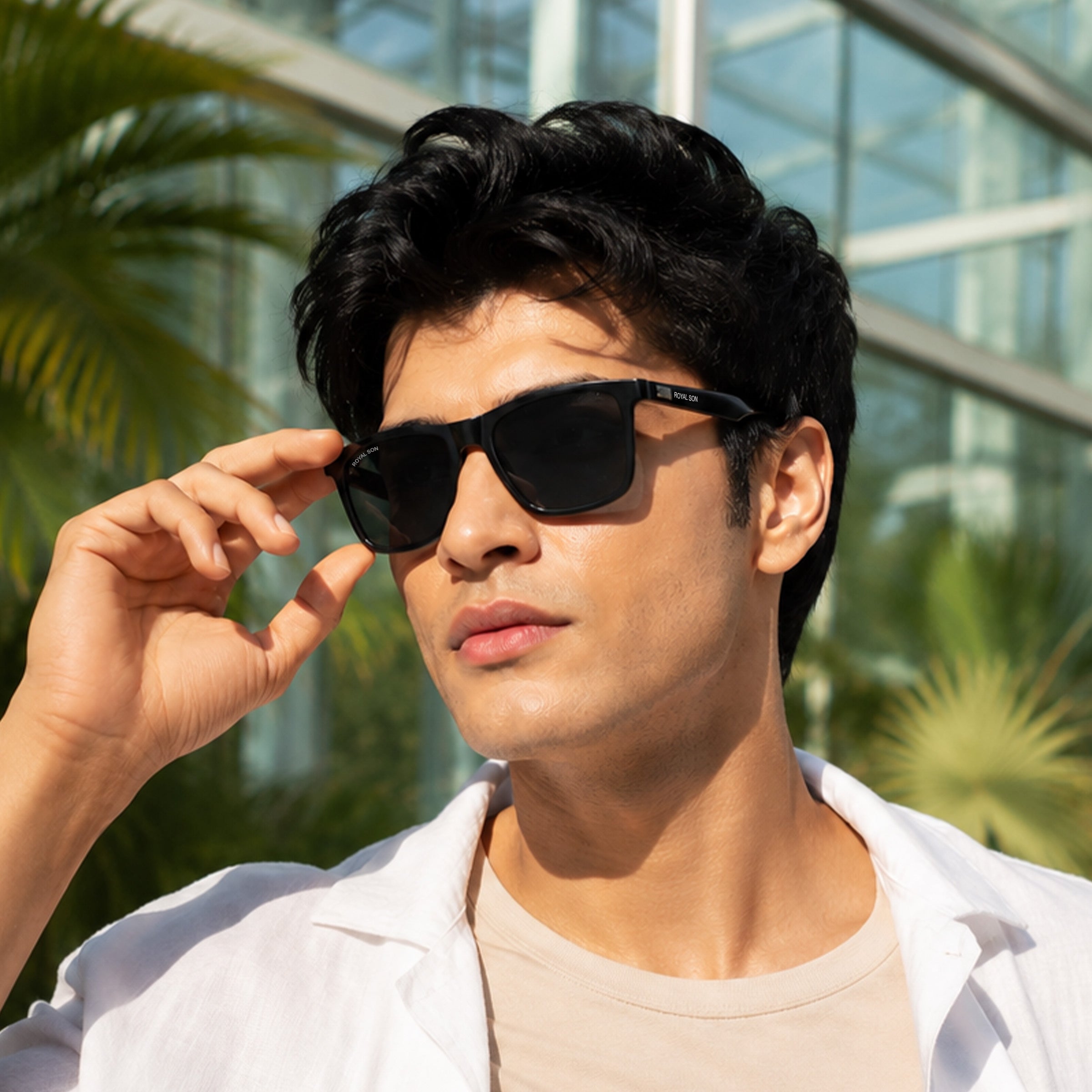 Royal Son Square Polarized Men Sunglasses - CHI0086-C2