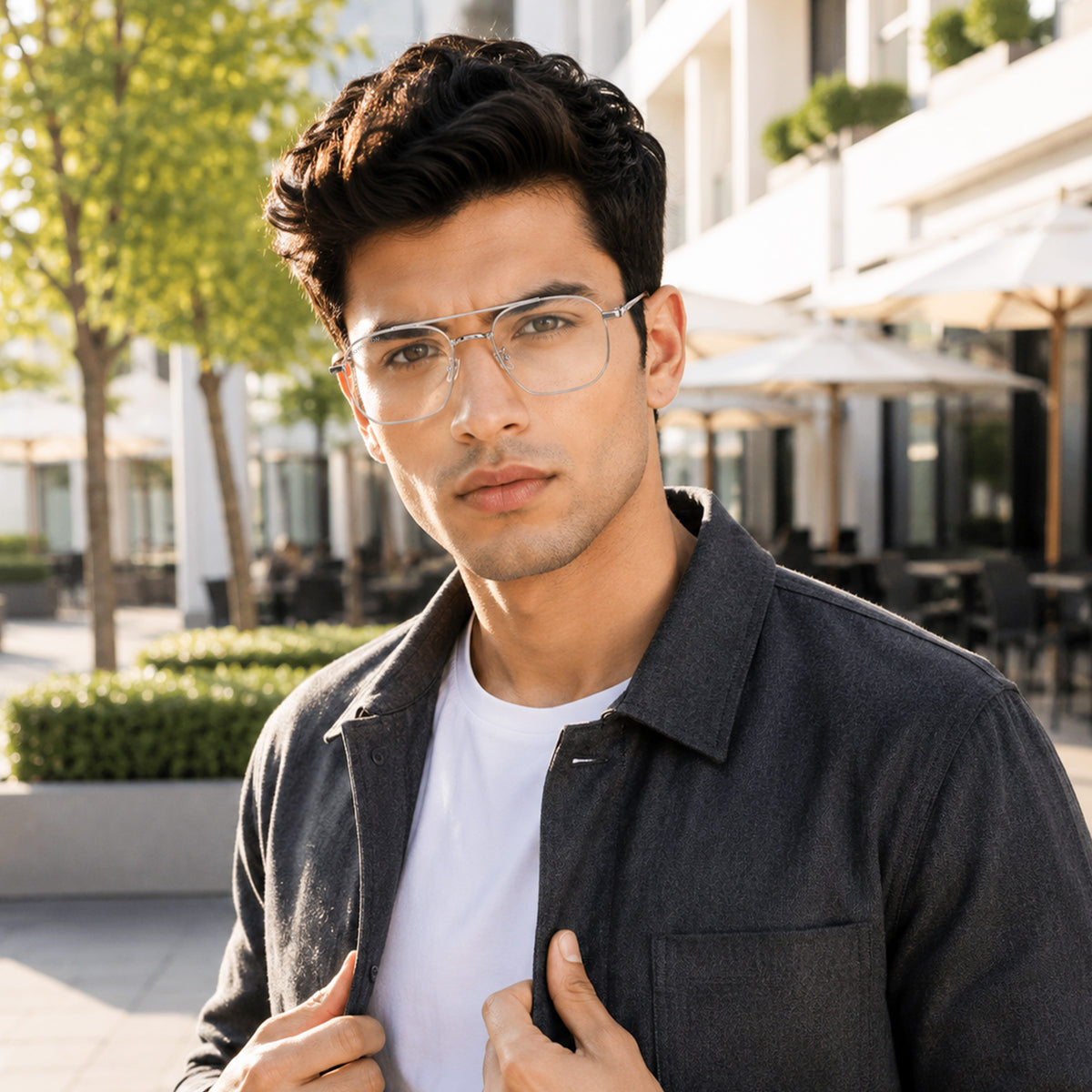 Royal Son Square Blue Ray Cut Men Women Eye Glasses - SF0020-C2
