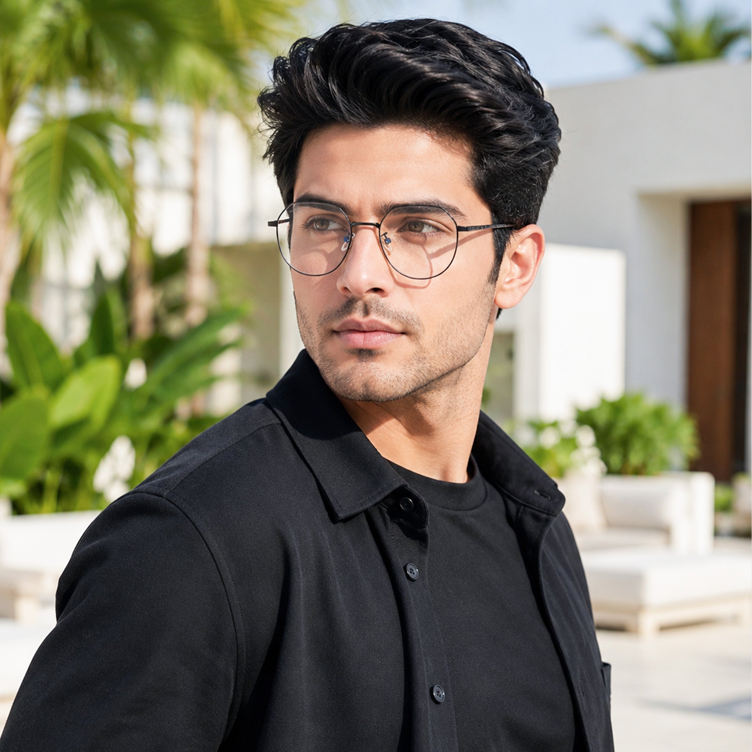 Royal Son Round Blue Ray Cut Men Women Eye Glasses - SF0018-C1